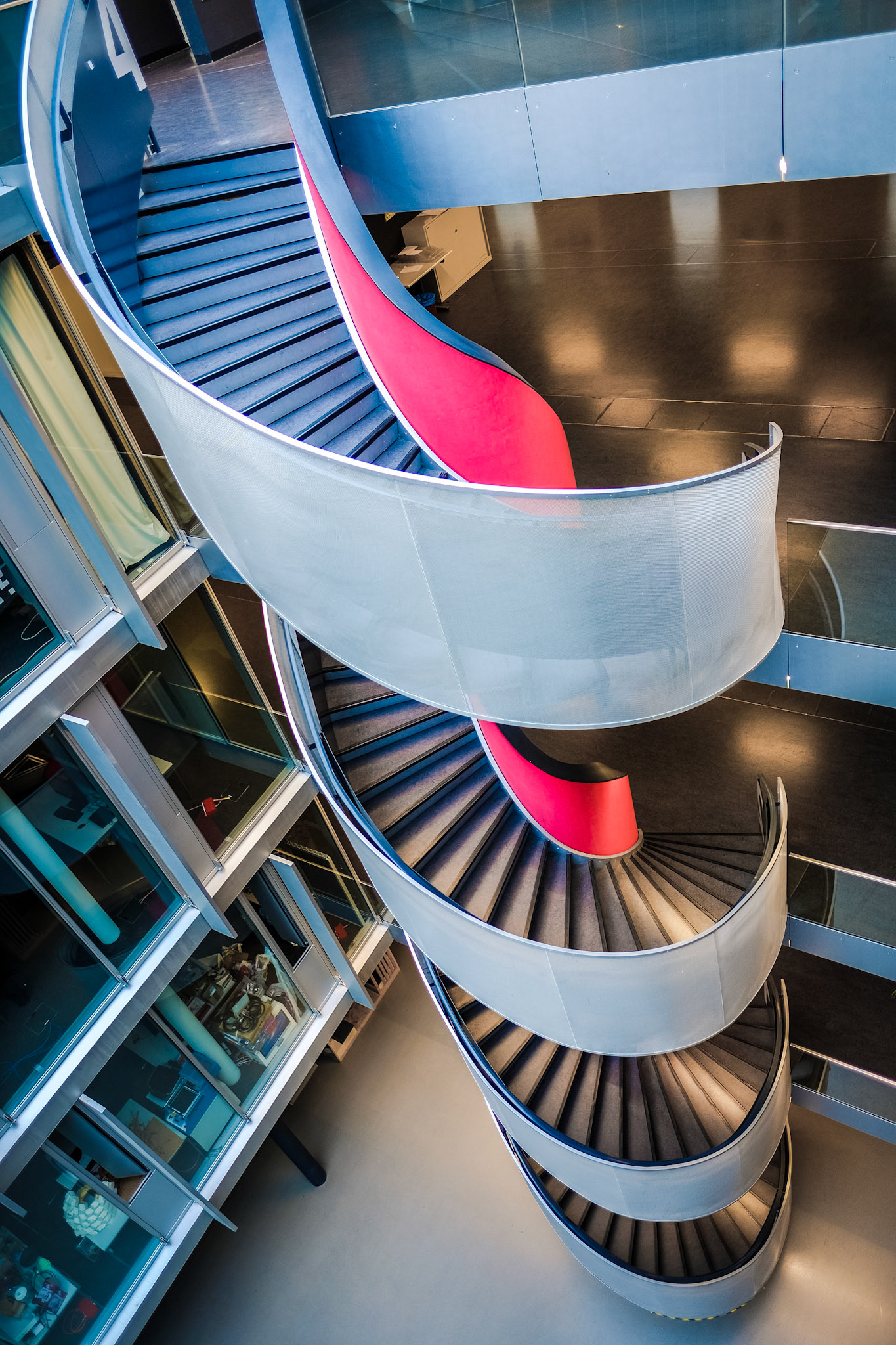 EPFL - Computer Science building spiral staircase