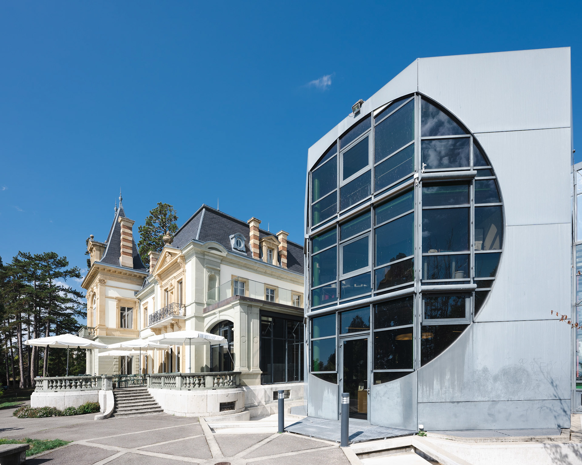 Musée d'ethnographic de Neuchâtel in its 1870s building