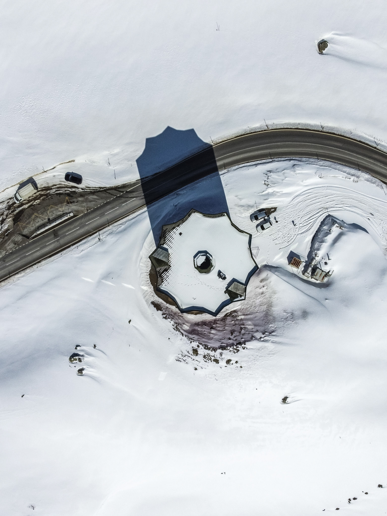 Julierturm - bird's eye view