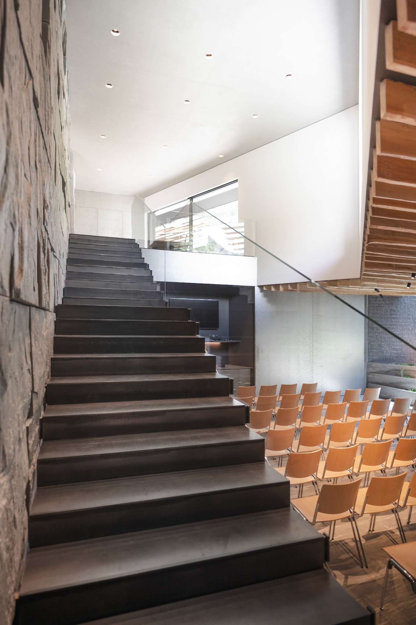 event space on the lower floor