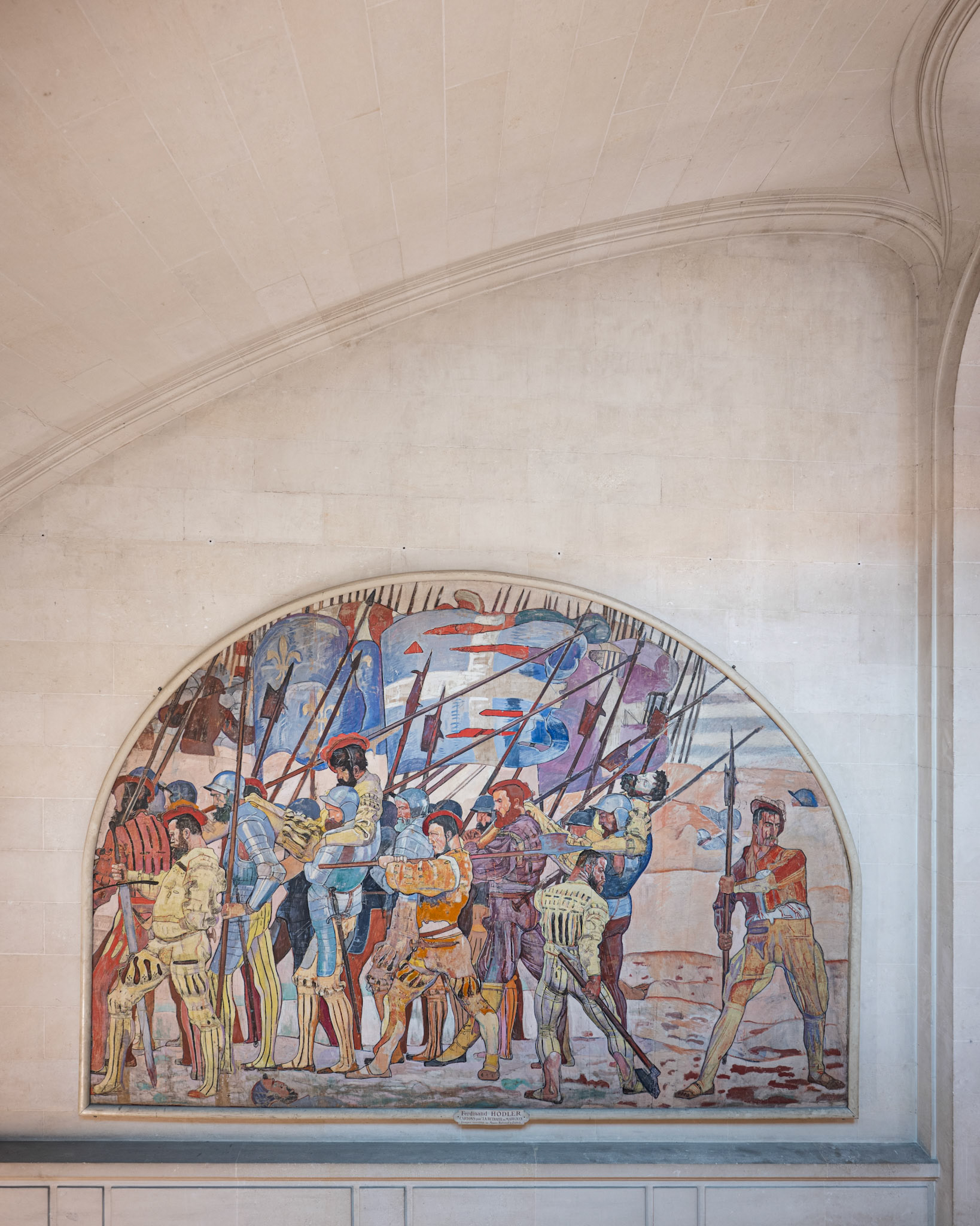 Cartons pour "La retraite de Marignan", Ferdinand Hodler