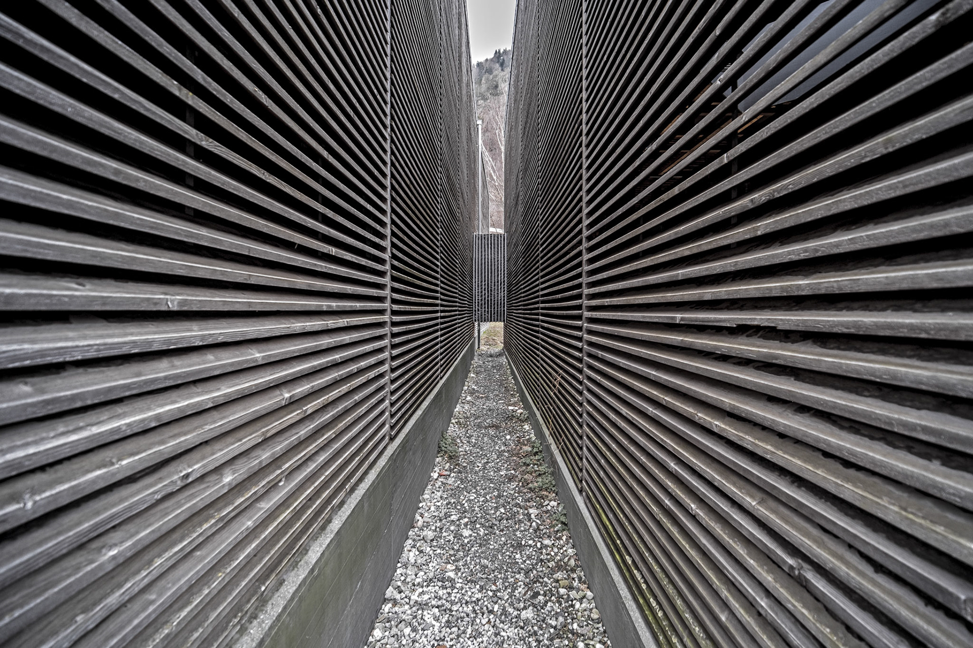 Schutzbauten Welschdörfli - connection between the buildings