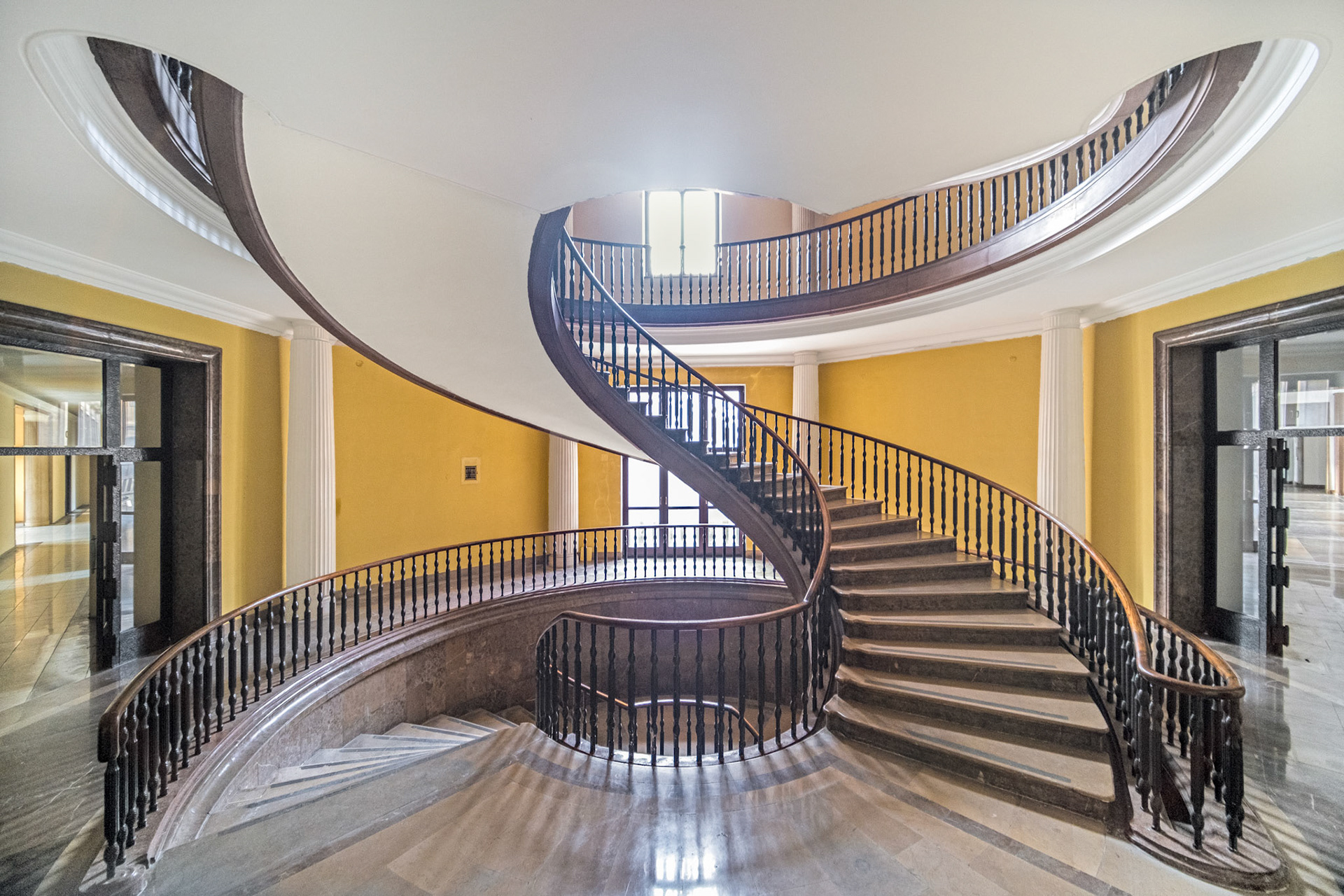 Nova Huta Administrative buildings - staircase