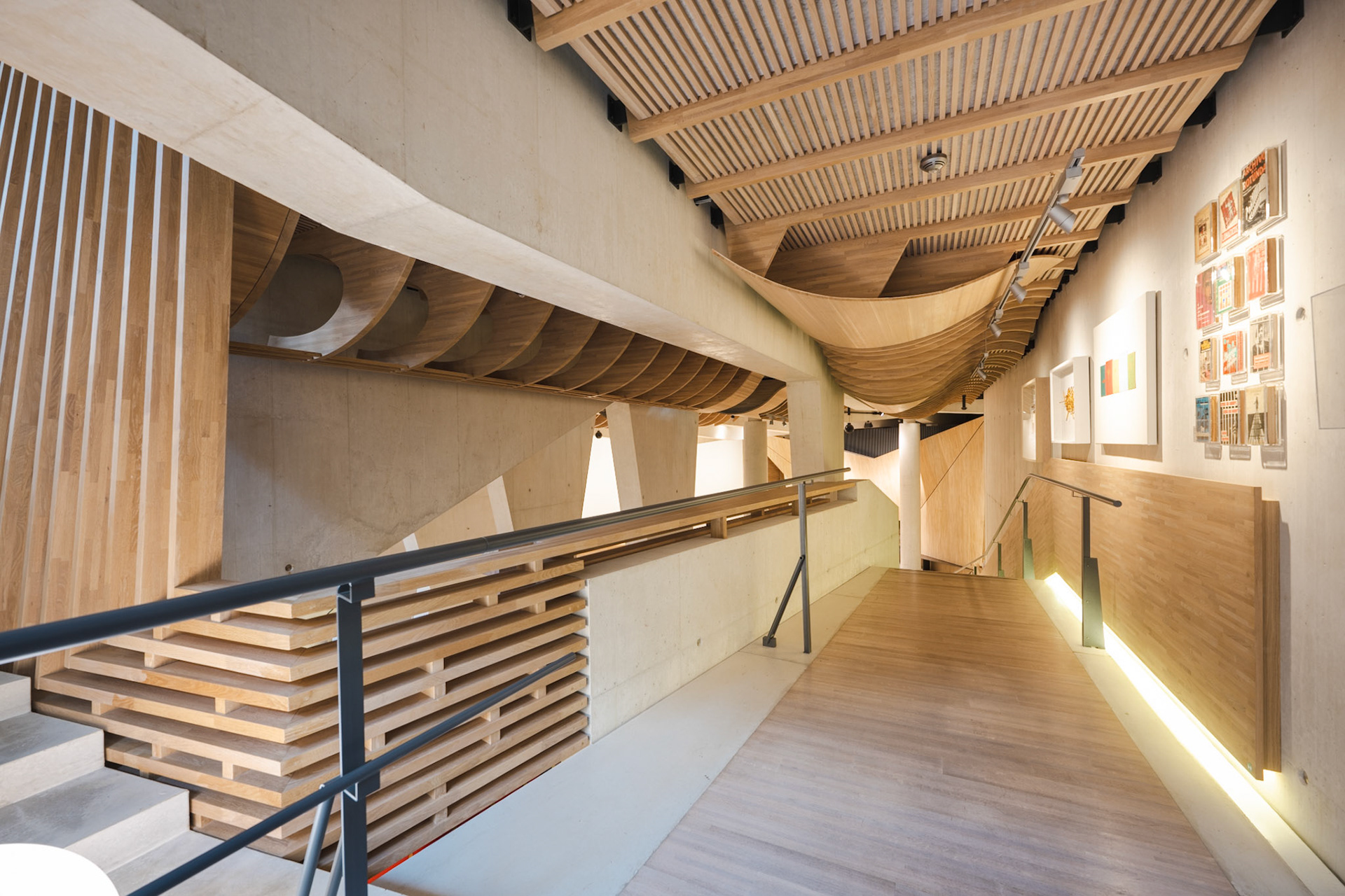 Fondation Jan Michalski - stairs leading to the auditorium