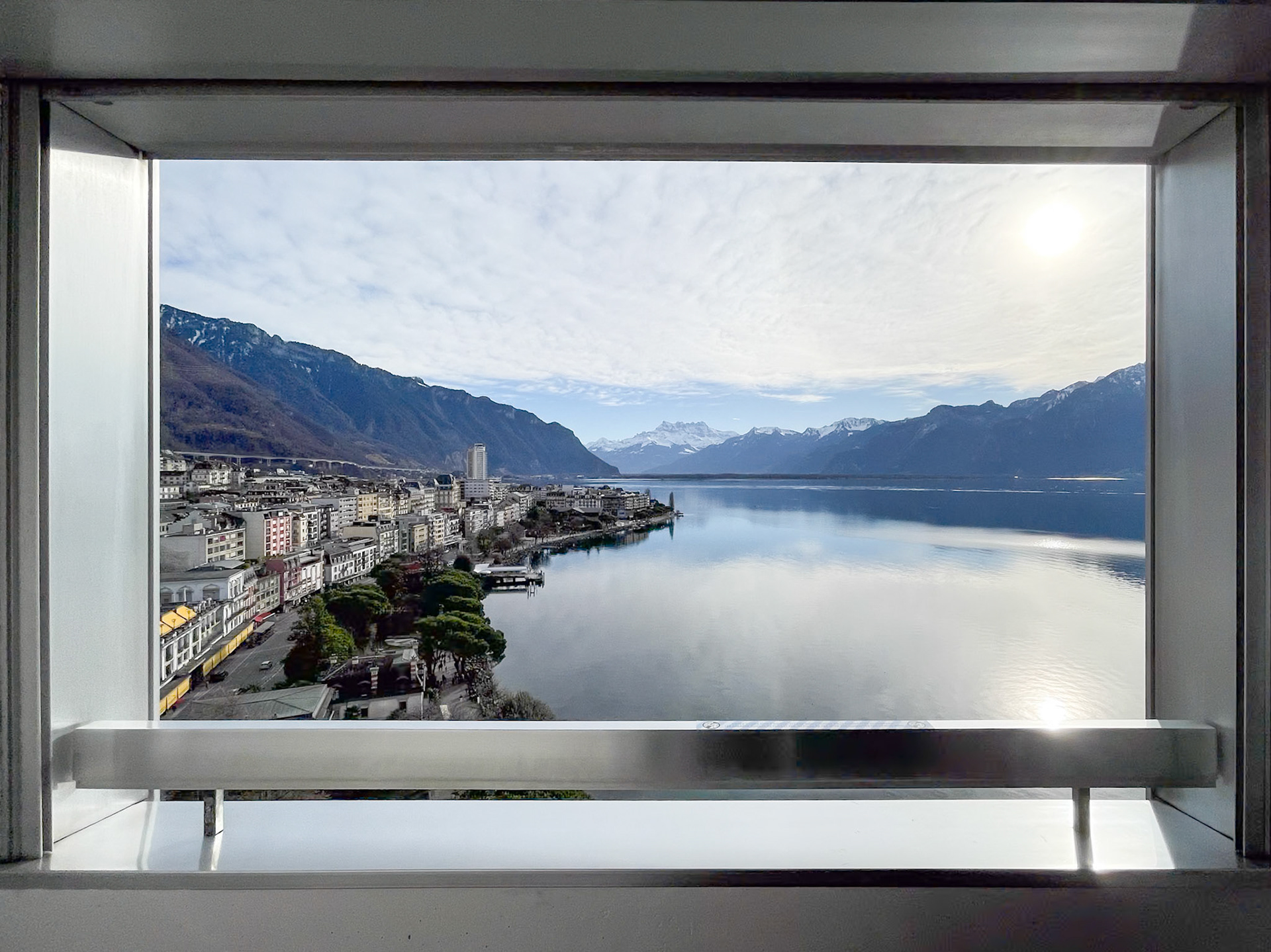 views over the Leman from the balcony
