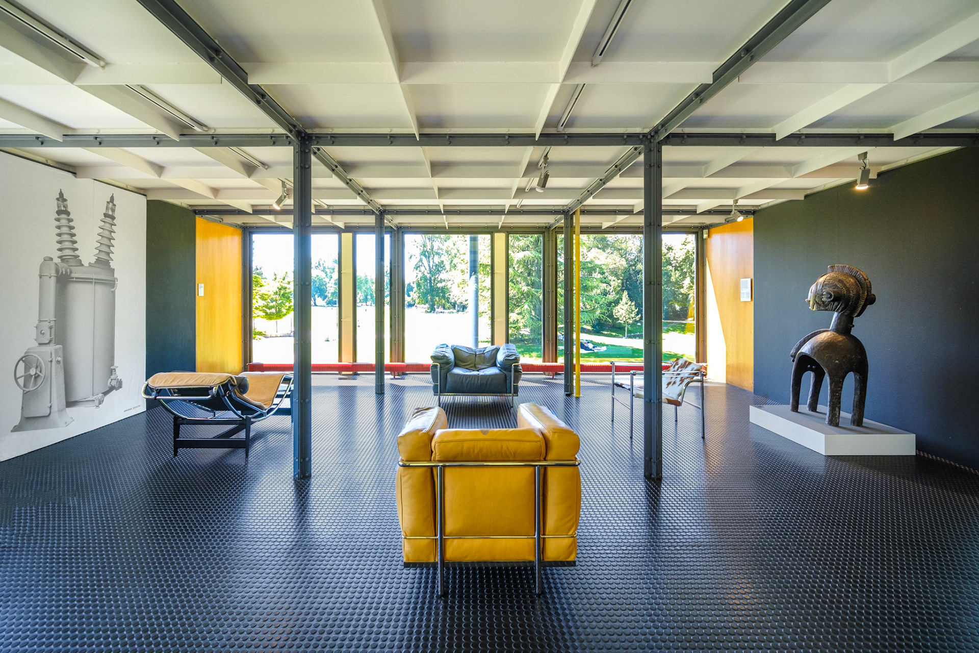 Upper floor of Pavillon Le Corbusier