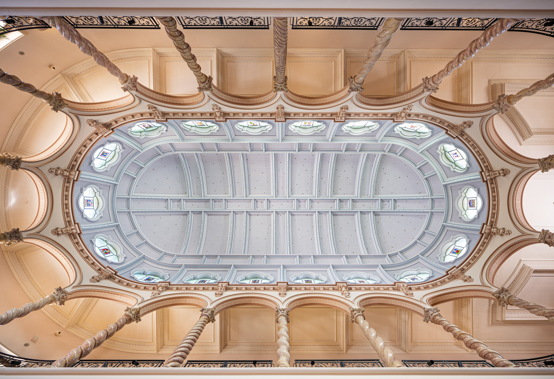 ceiling with windows by Johann Heinrich Müller