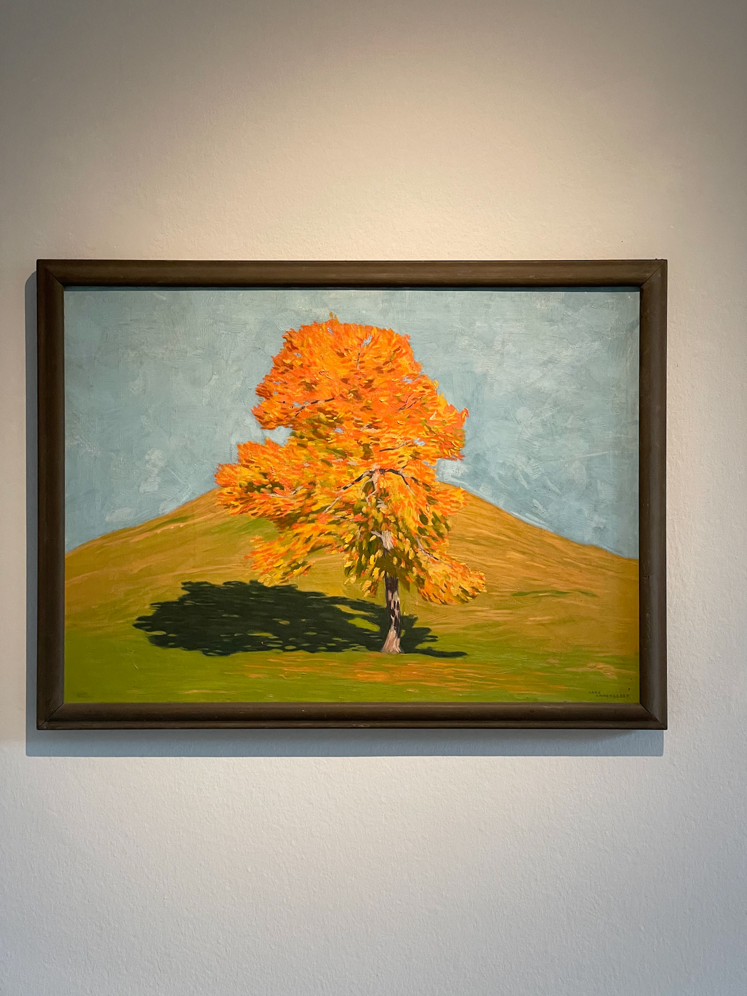 Kirschbaum im Herbst, Hans Emmenegger, 1913