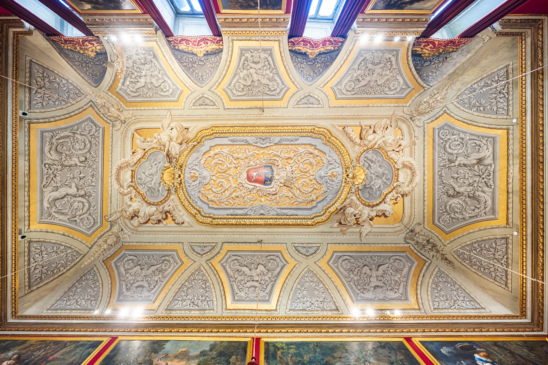 ceiling of the Poussin Room