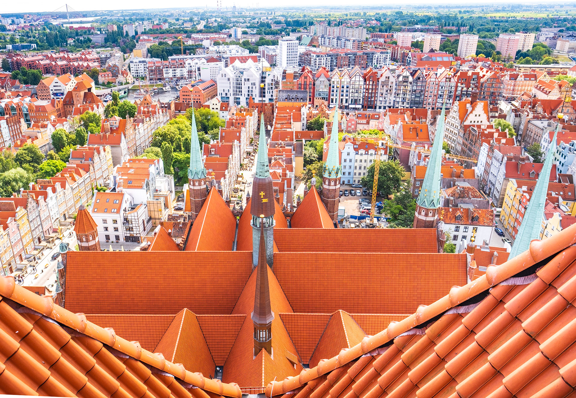 view over Gdańsk