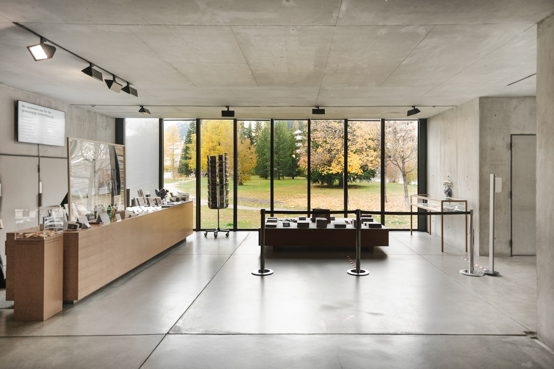 Kirchner Museum entrance with floor-to-ceiling windows