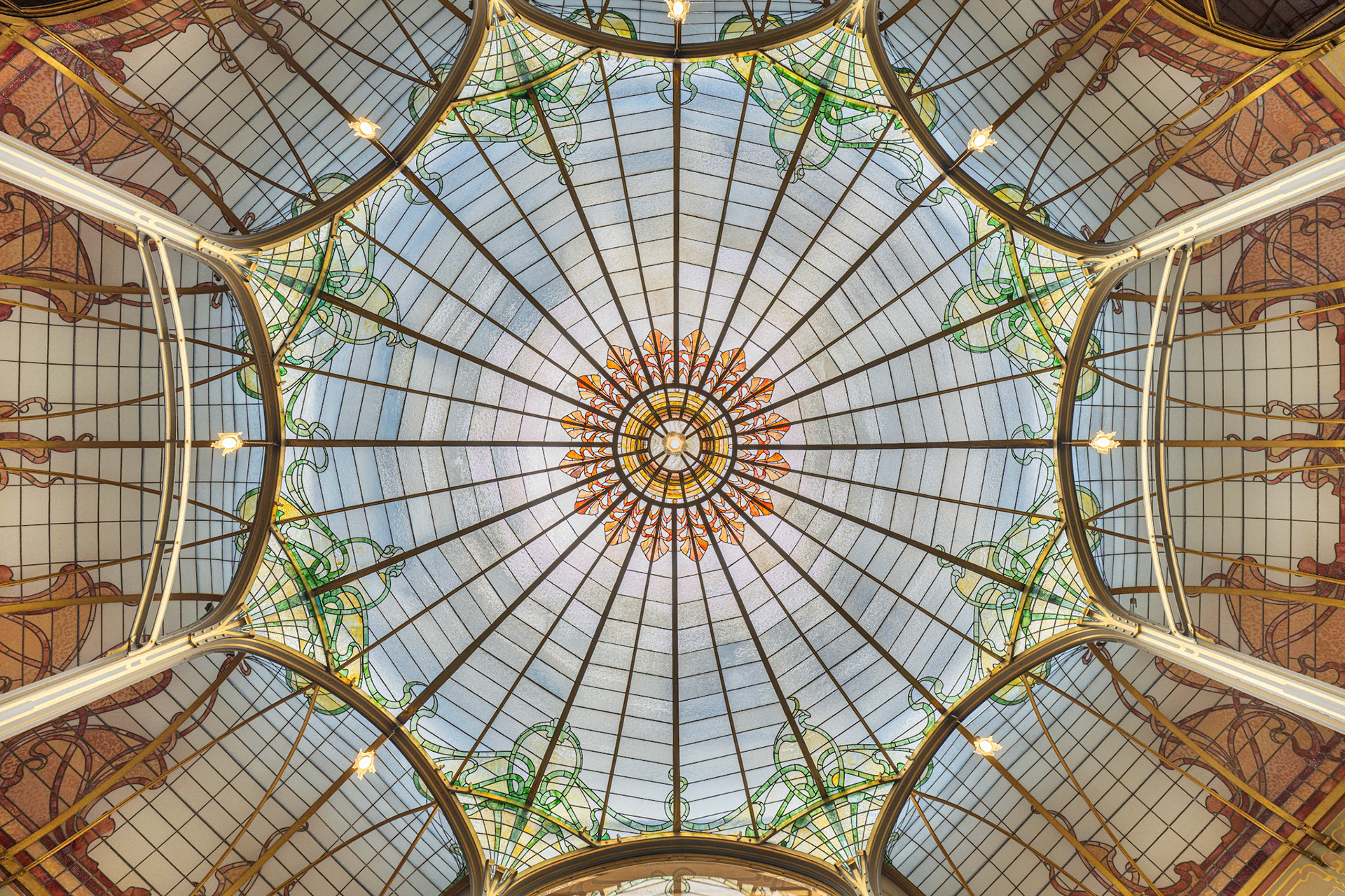 stained glass cupola