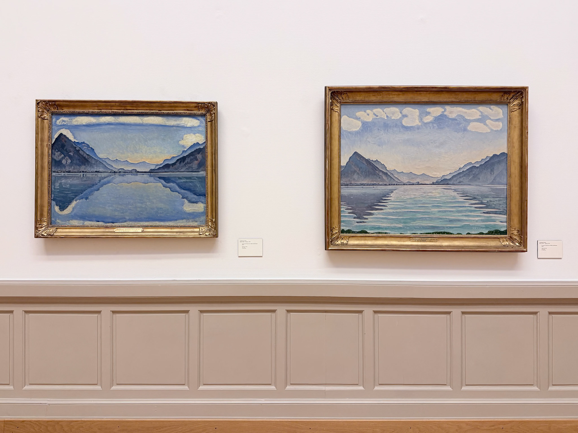 "Le lac de Thoune aux reflets symétriques", Ferdinand Hodler