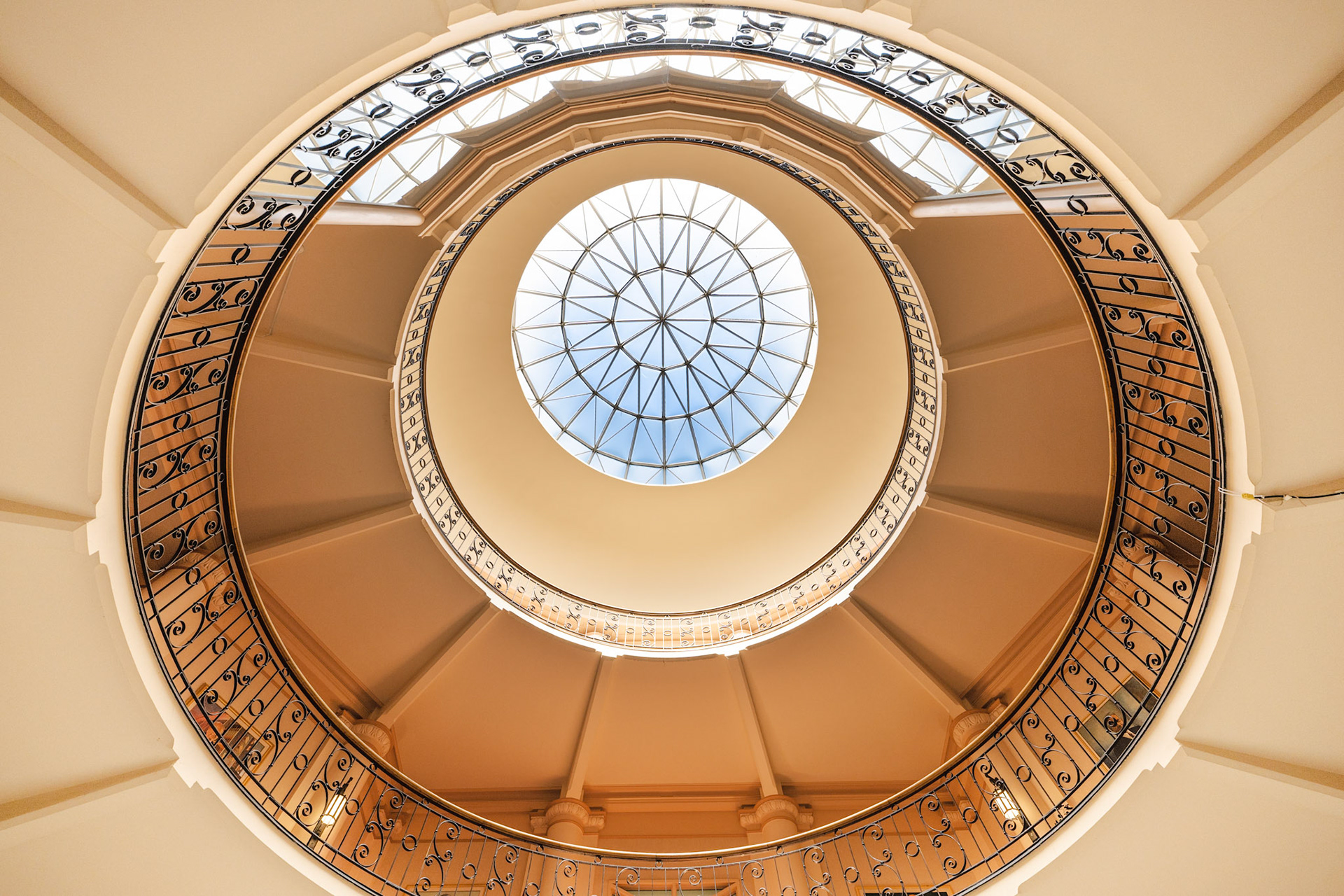 Tabaret Hall - atrium lookup