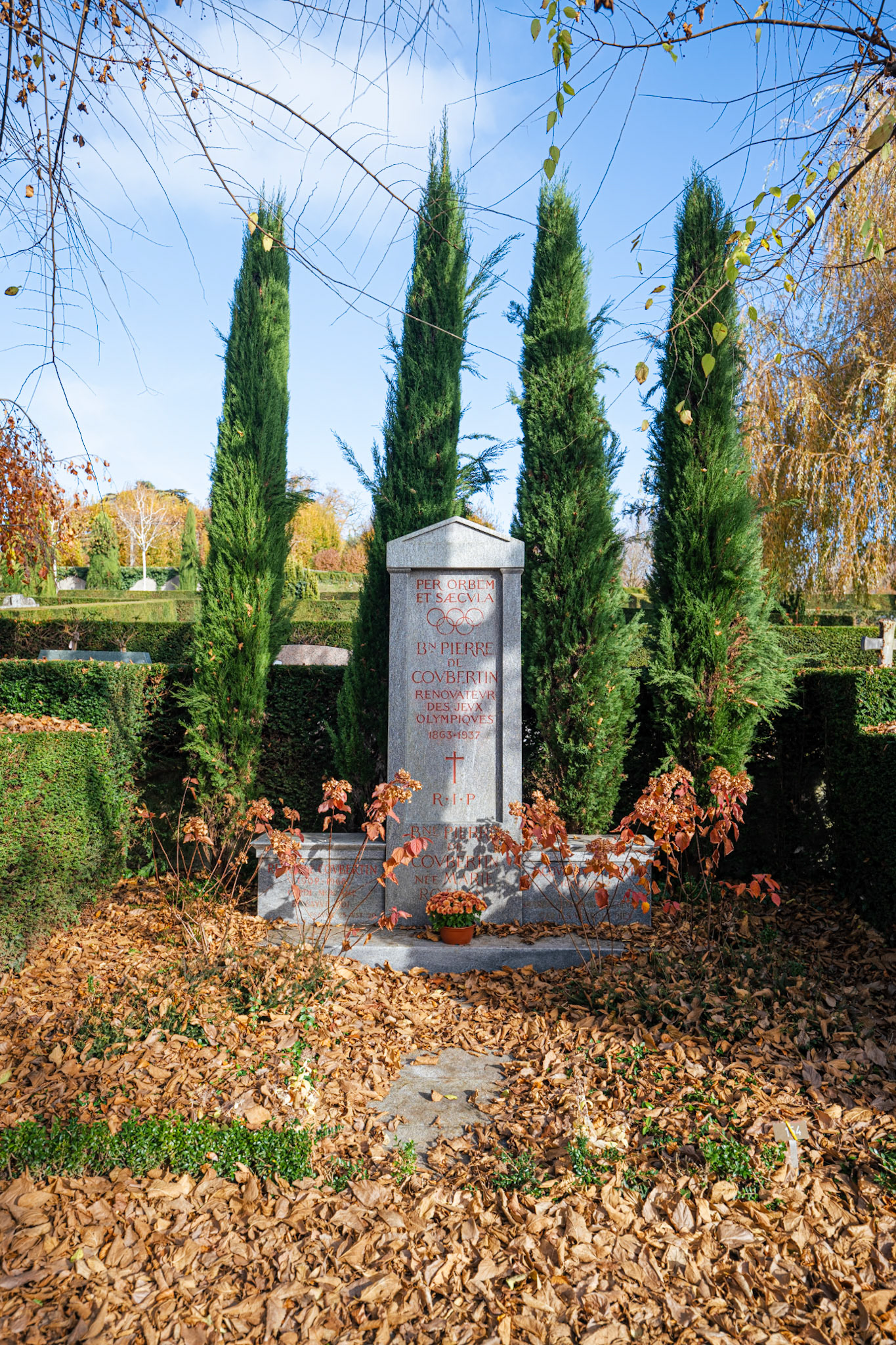 Pierre de Coubertin's burial site