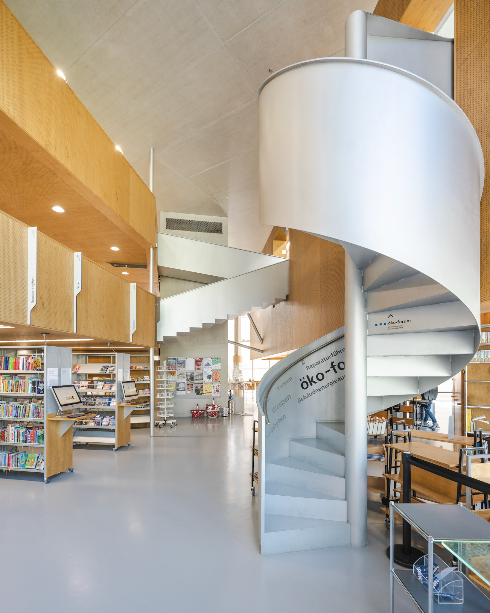 Lucern public library inside the Bourbaki Panorama building
