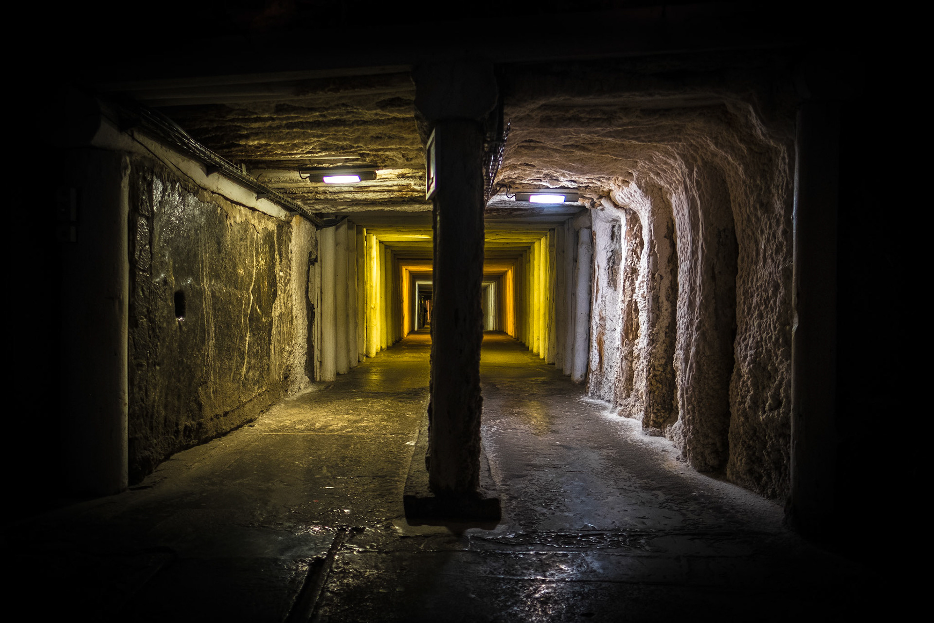 Wieliczka Salt Mine tunnel