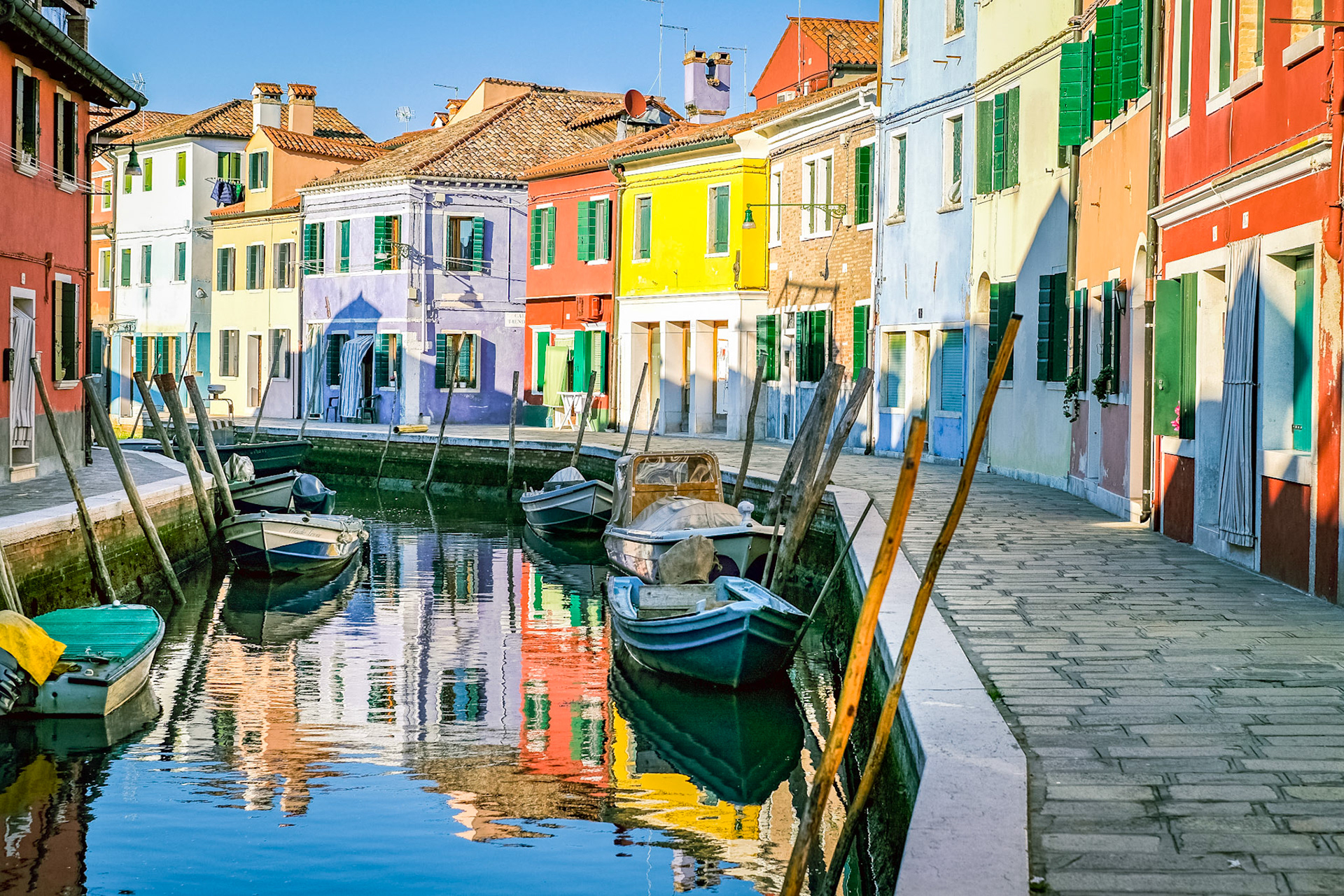 multicolored houses in Burano