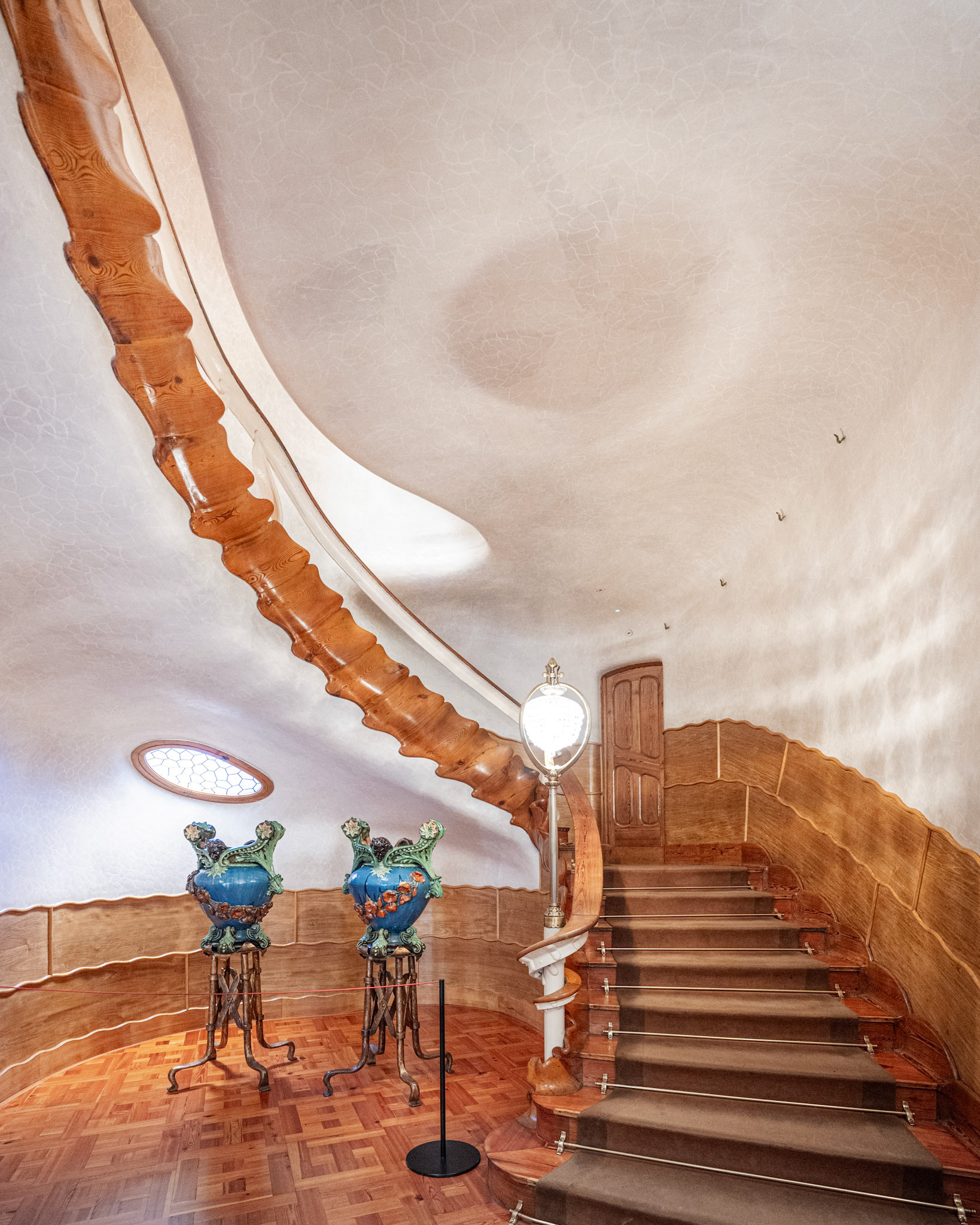 staircase leading to the main floor
