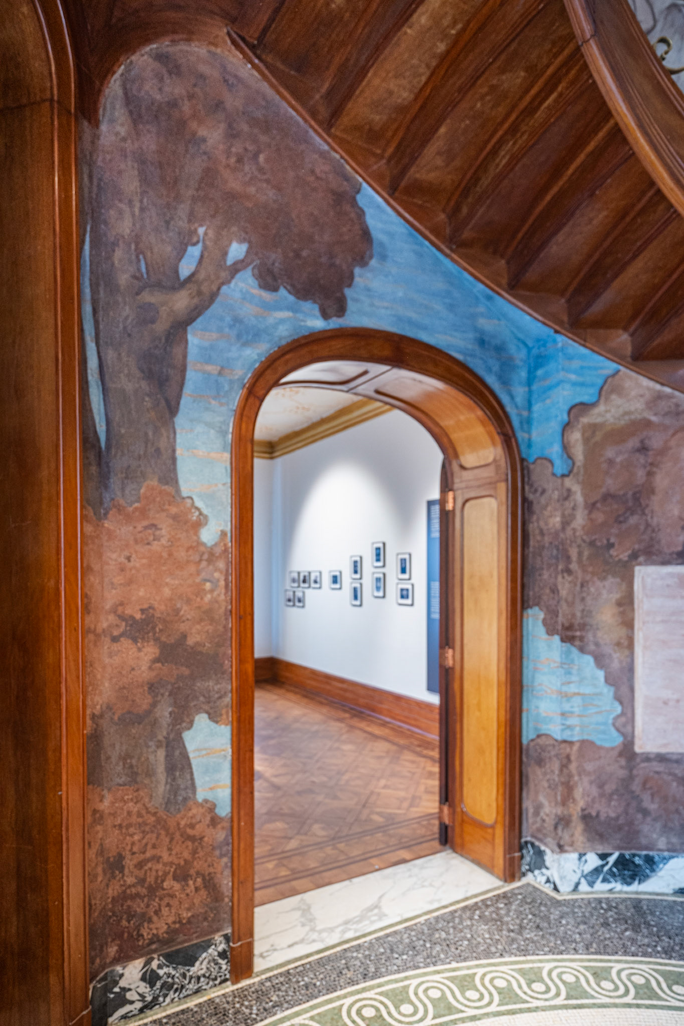 frescoes in the staircase hall