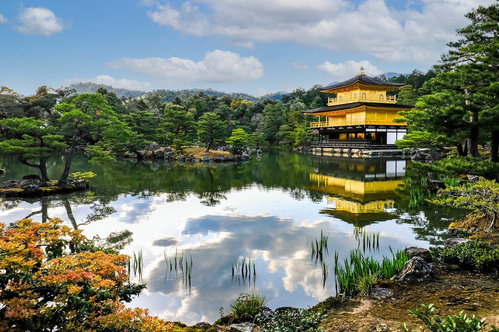 Kinkaku-ji reflected in the Mirror Pond