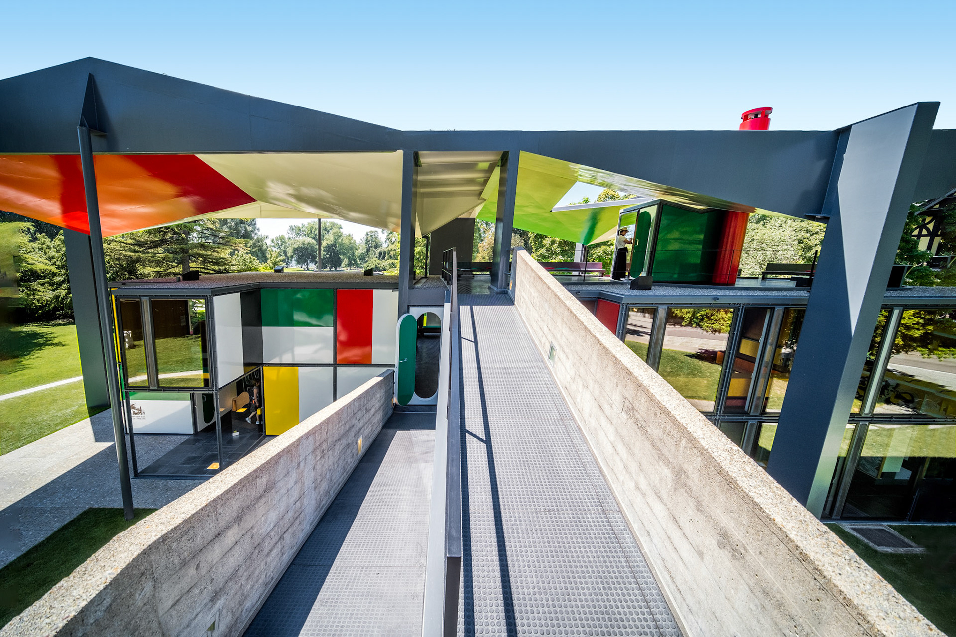 Pavillon Le Corbusier roof terrace