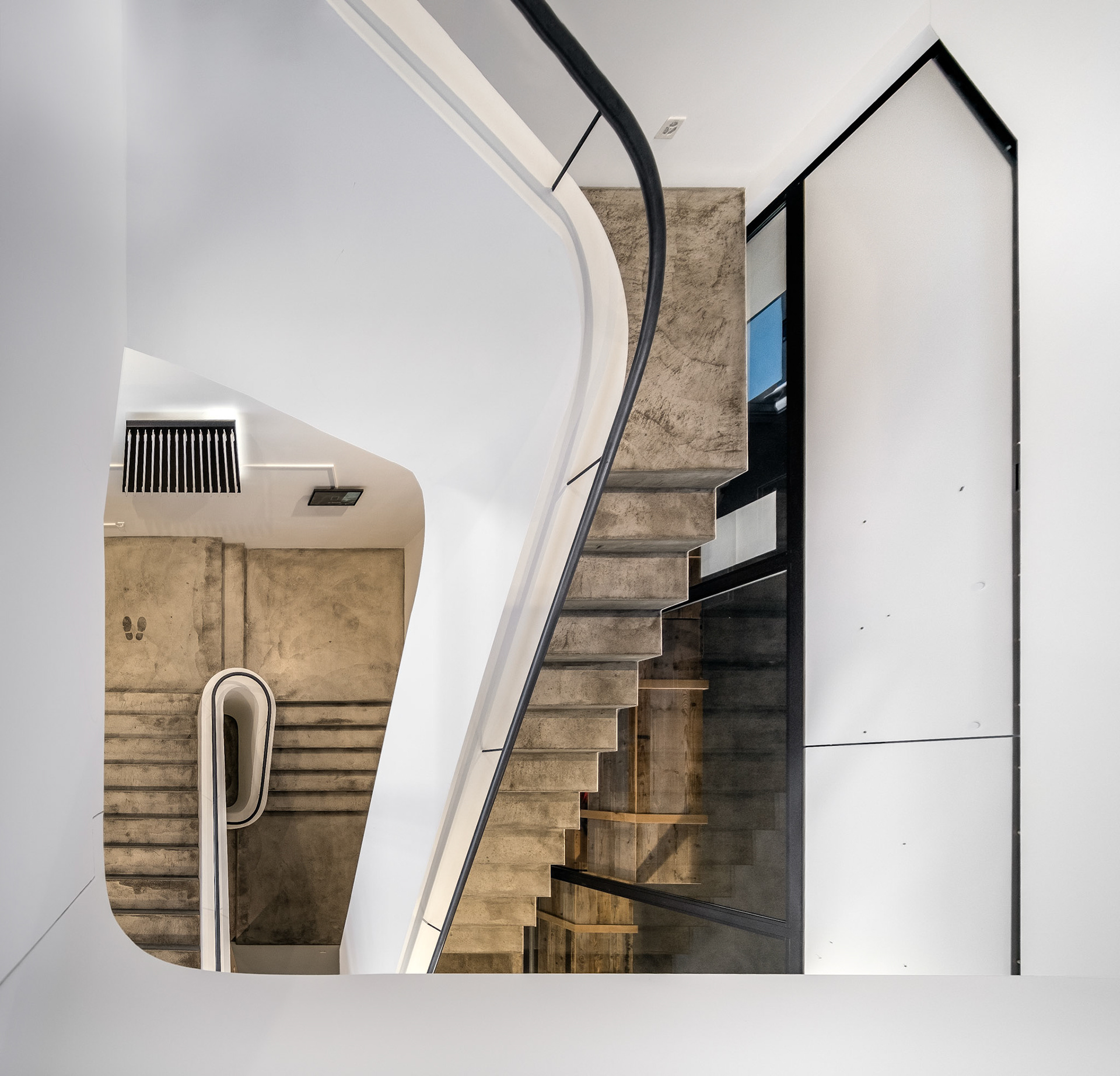 Haus der elektronischen Künste - staircase