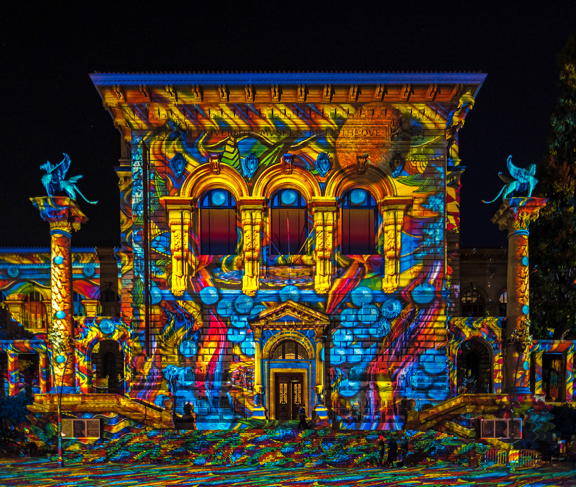 Palais de Rumine - during Lausanne Lumières 2021