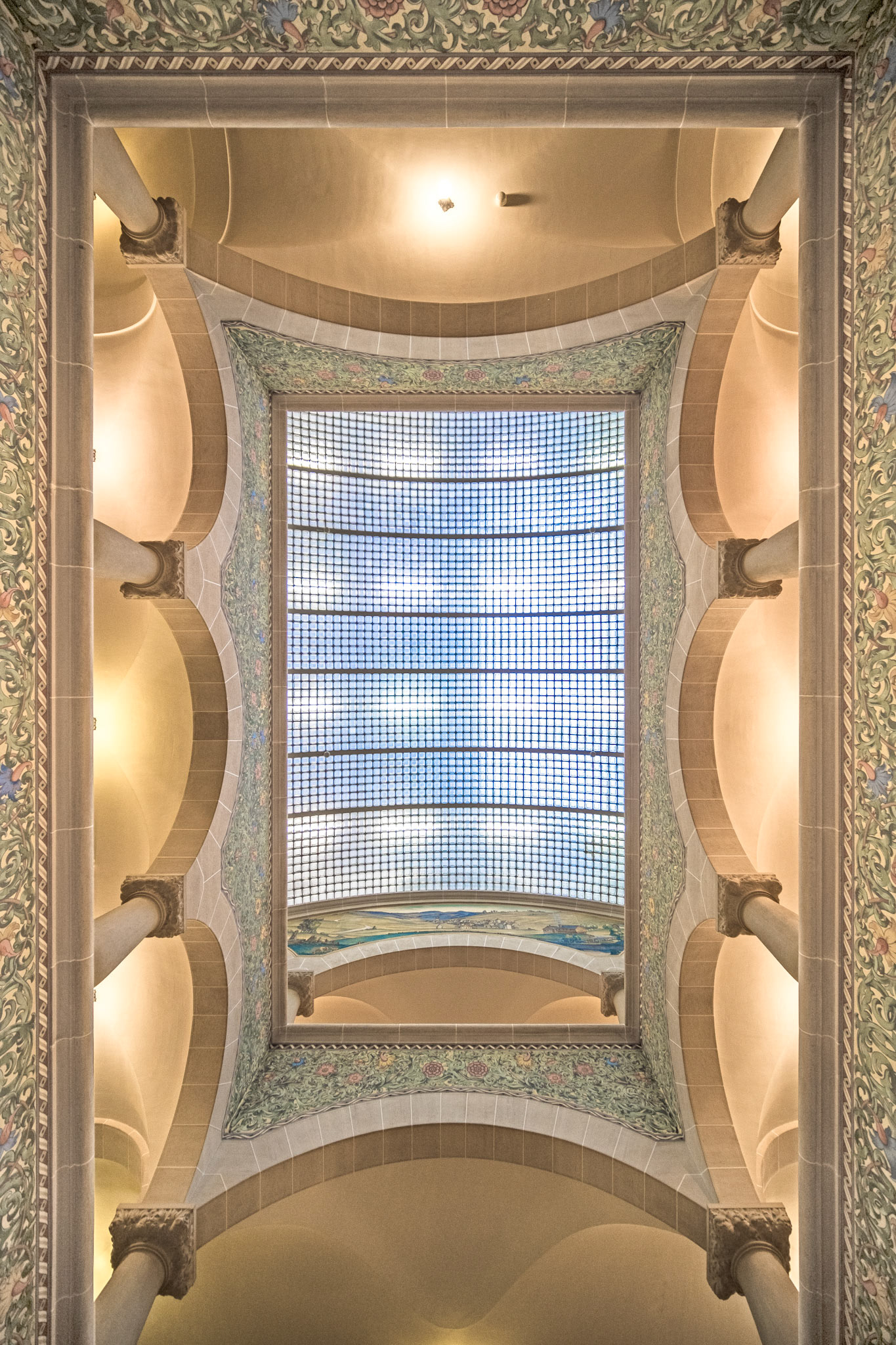 Hôtel de Ville, Le Locle - translucent vaulted ceiling