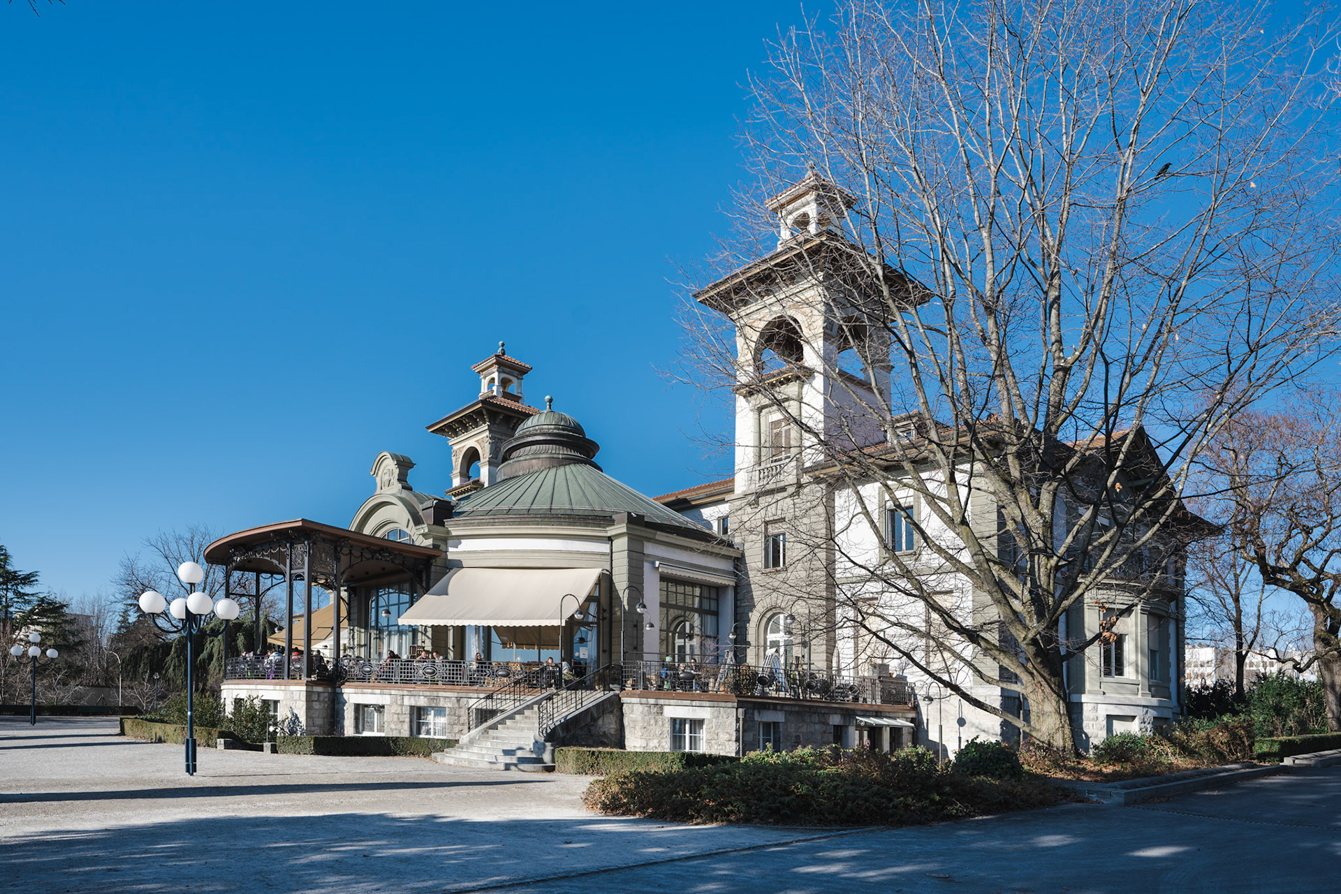 Casino de Montbenon, Lausanne - rotunda and towers
