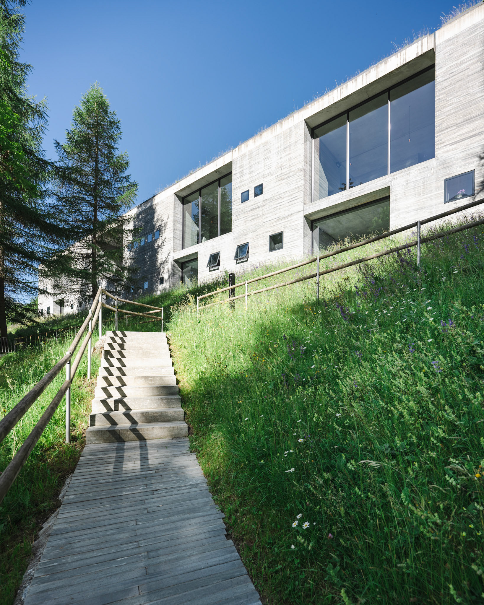 Therme Vals in summer