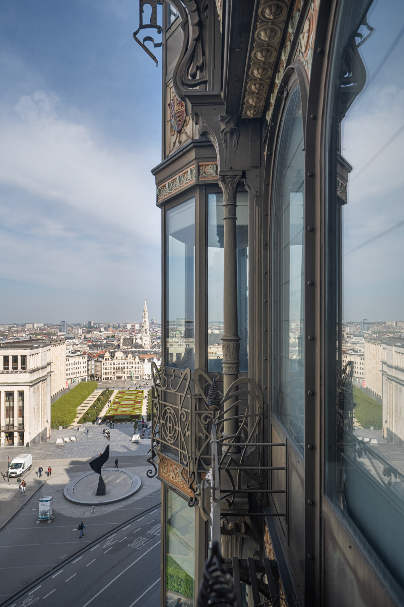 Old England building and view over Brussels
