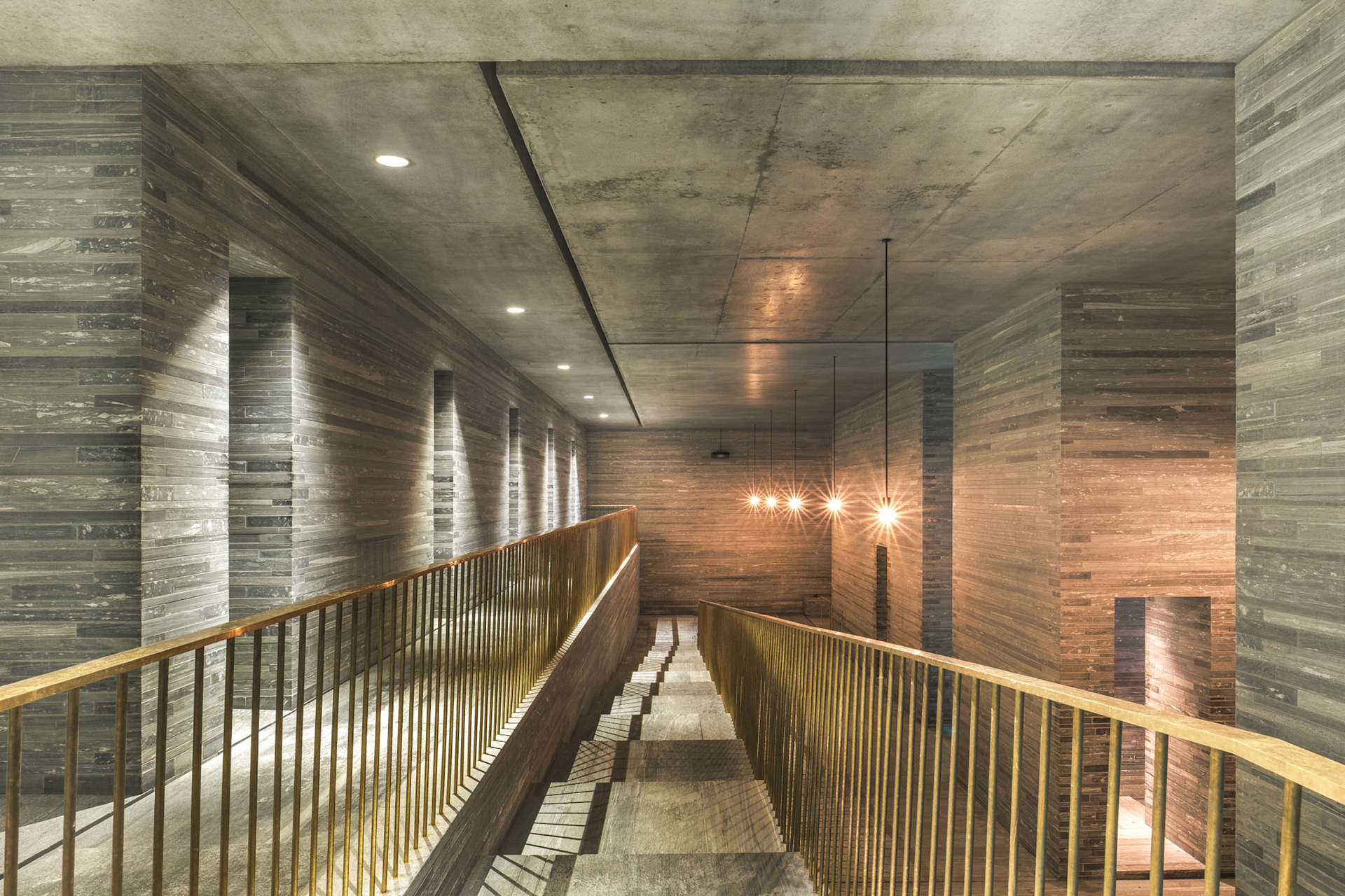 Therme Vals - path to the baths