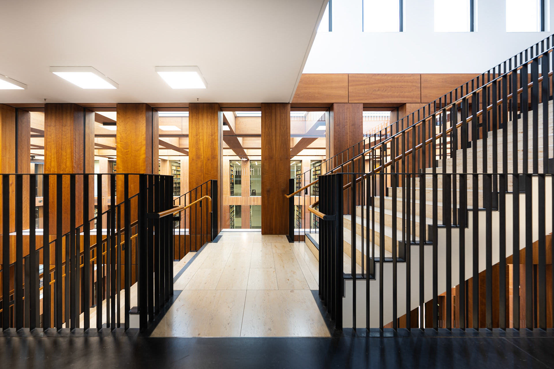 Jacob-und-Wilhelm-Grimm-Zentrum staircase