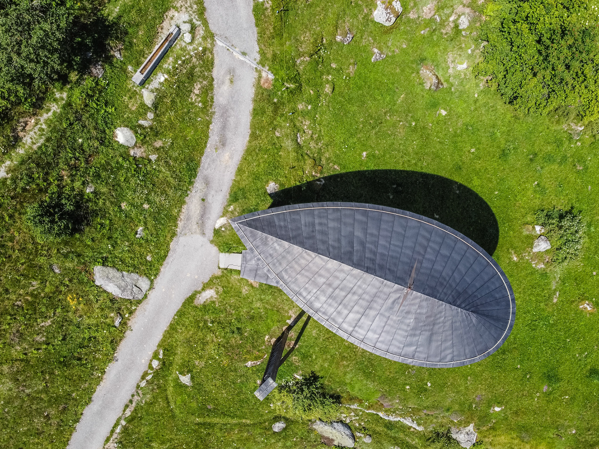 Caplutta Sogn Benedetg bird's eye view