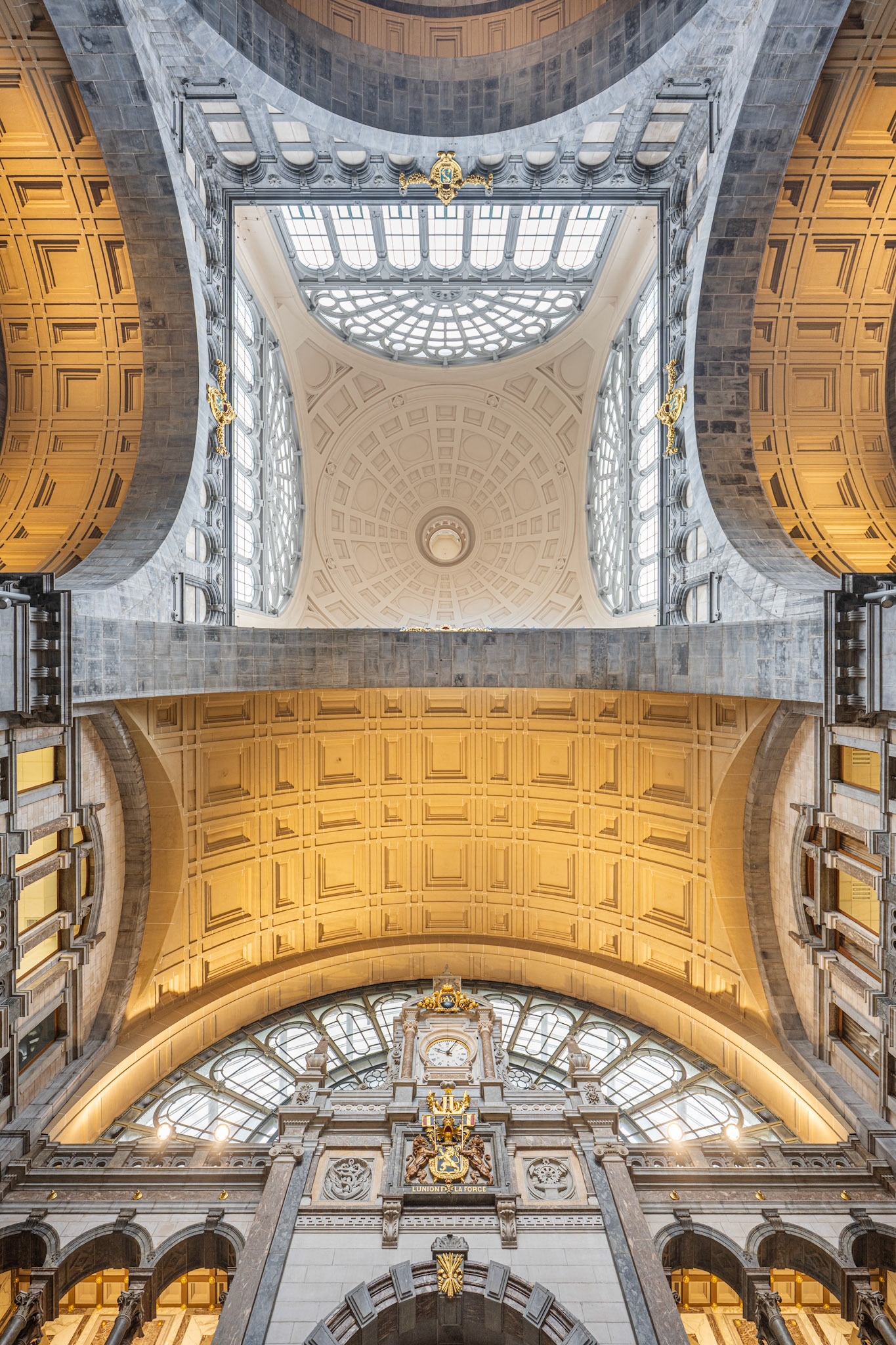 ticket hall dome and clock