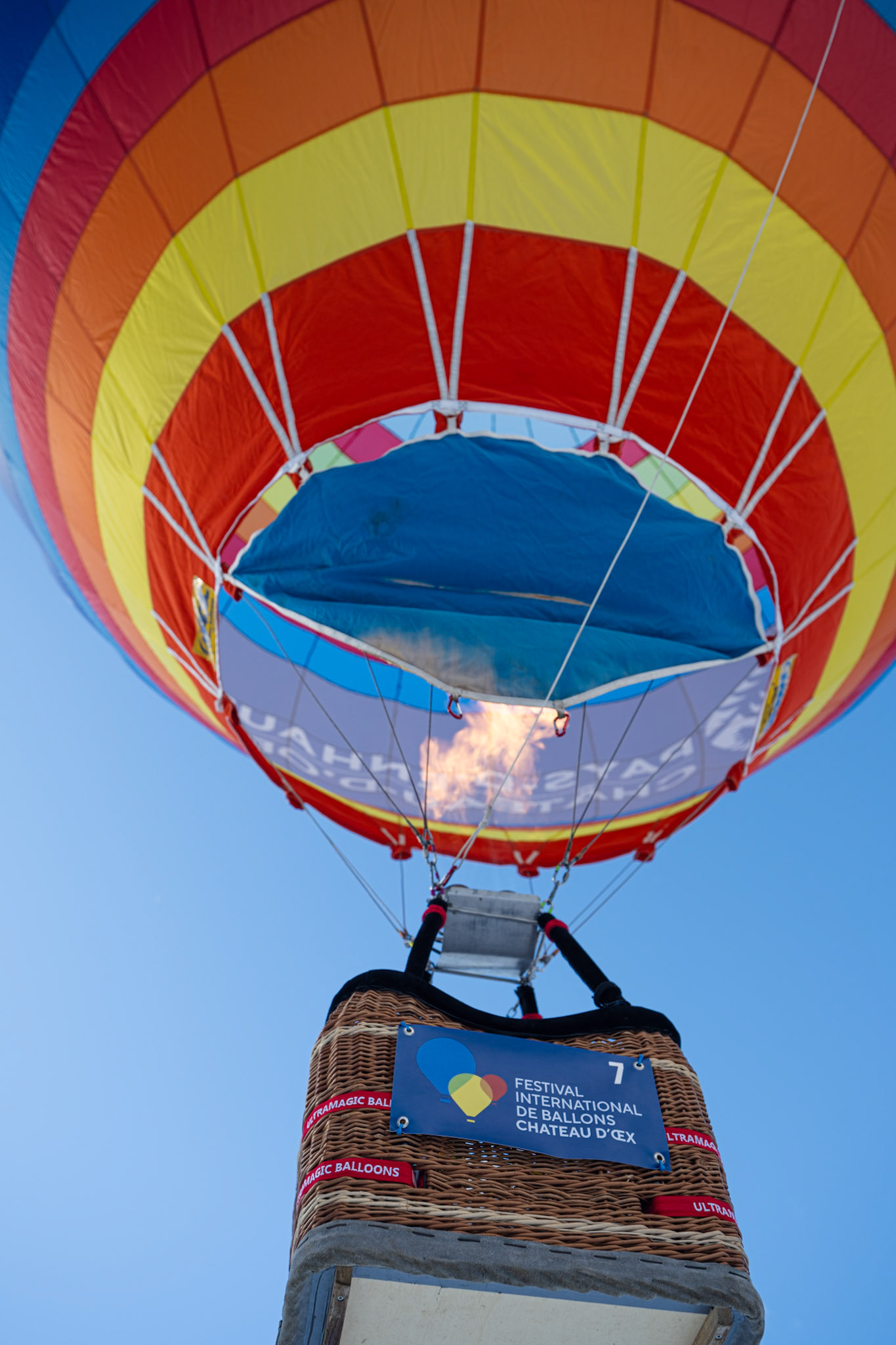 mini balloon in the air