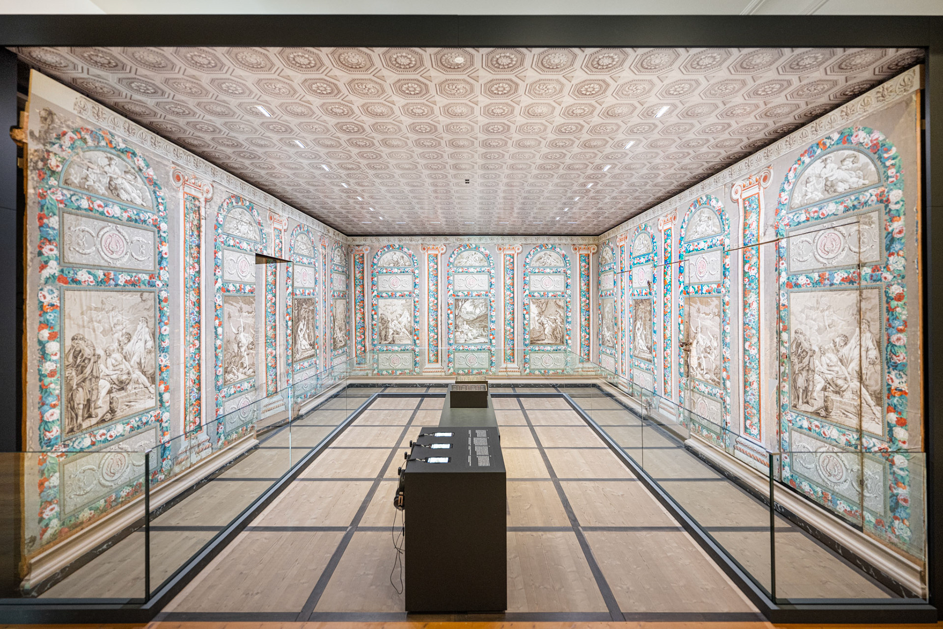 wallpaper decor with Ovid's Metamorphoses