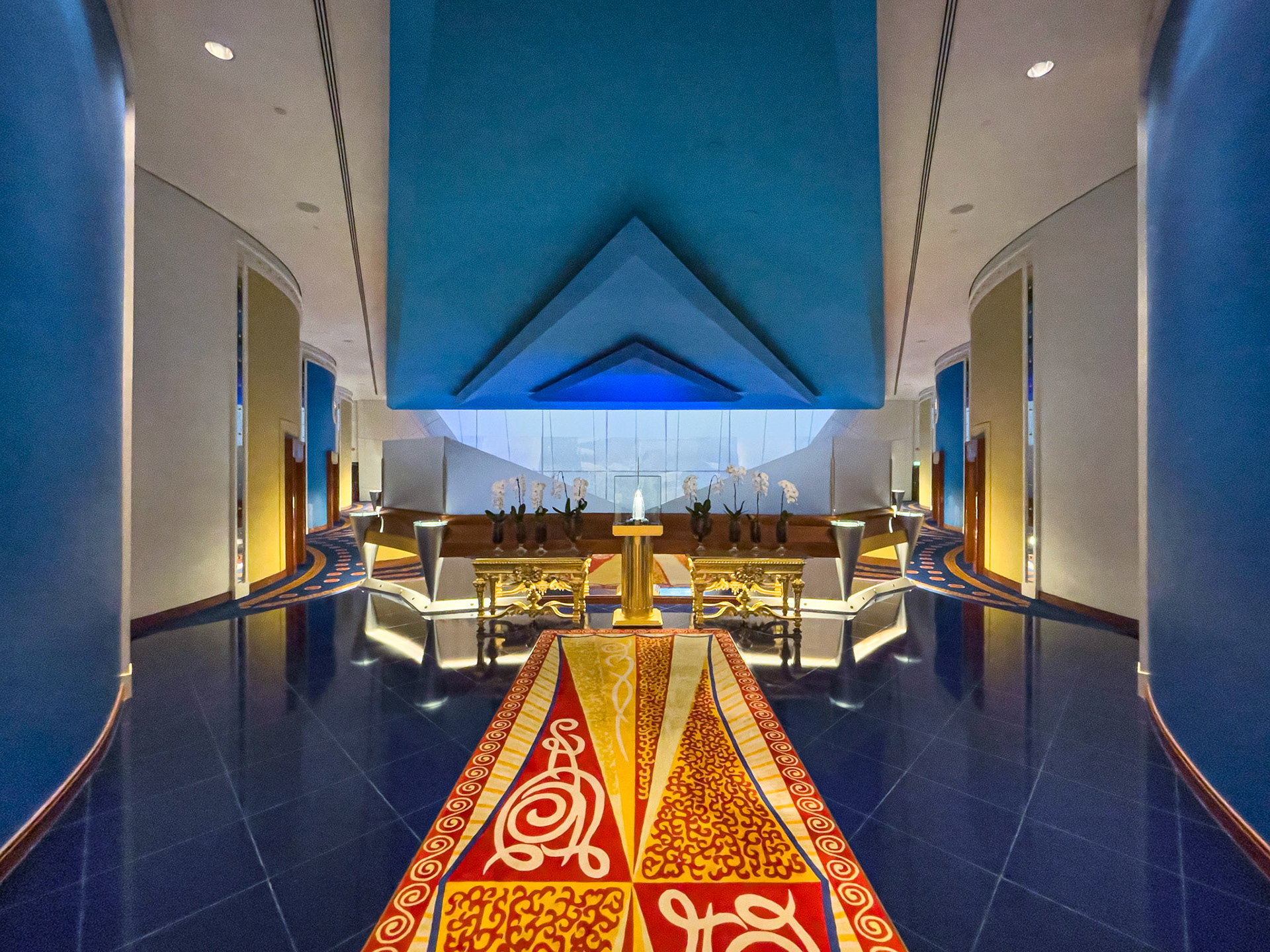 floor leading to the suites