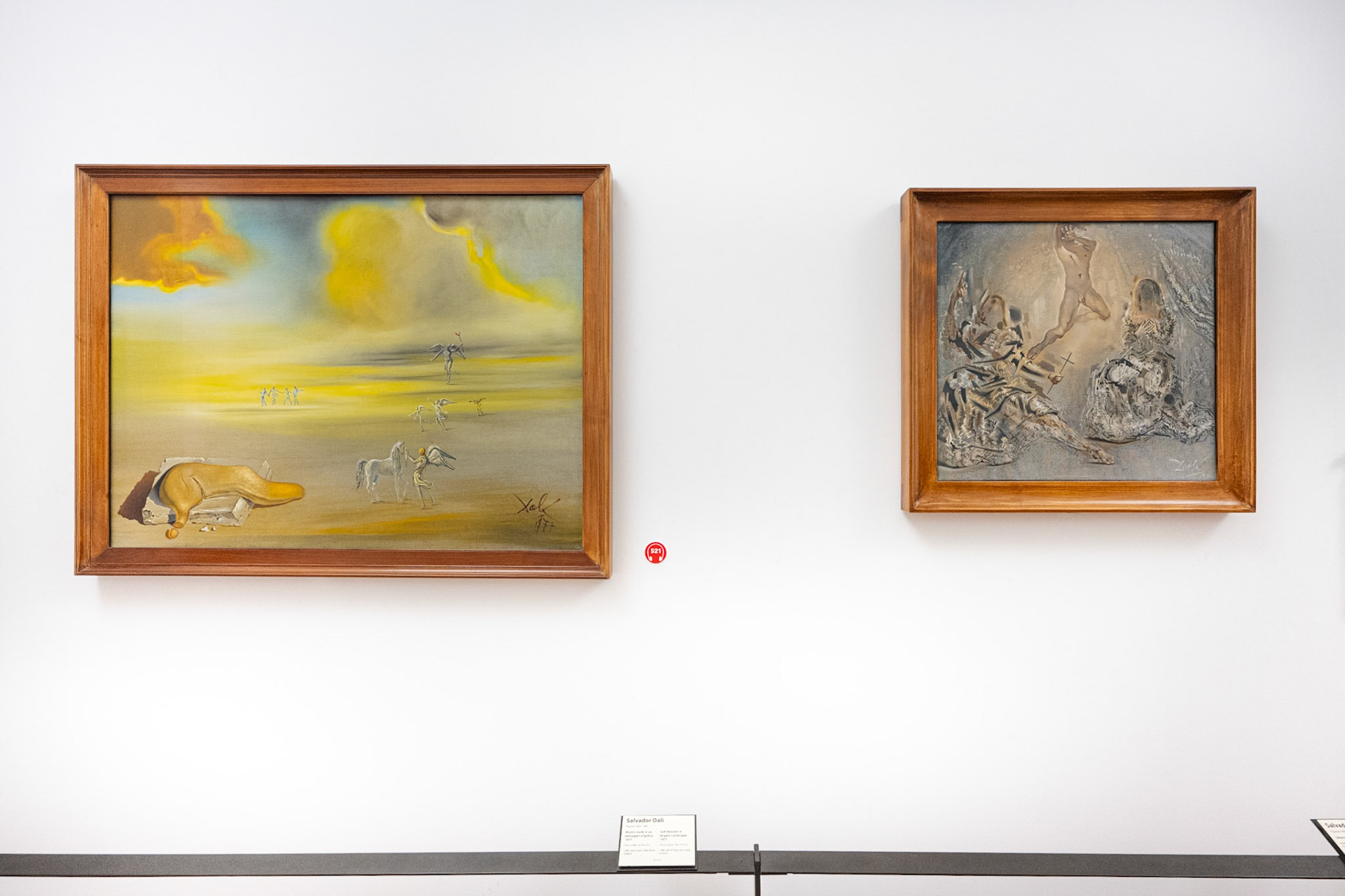 Soft Monster in Angelic Landscape and The Trinity by Salvador Dalì