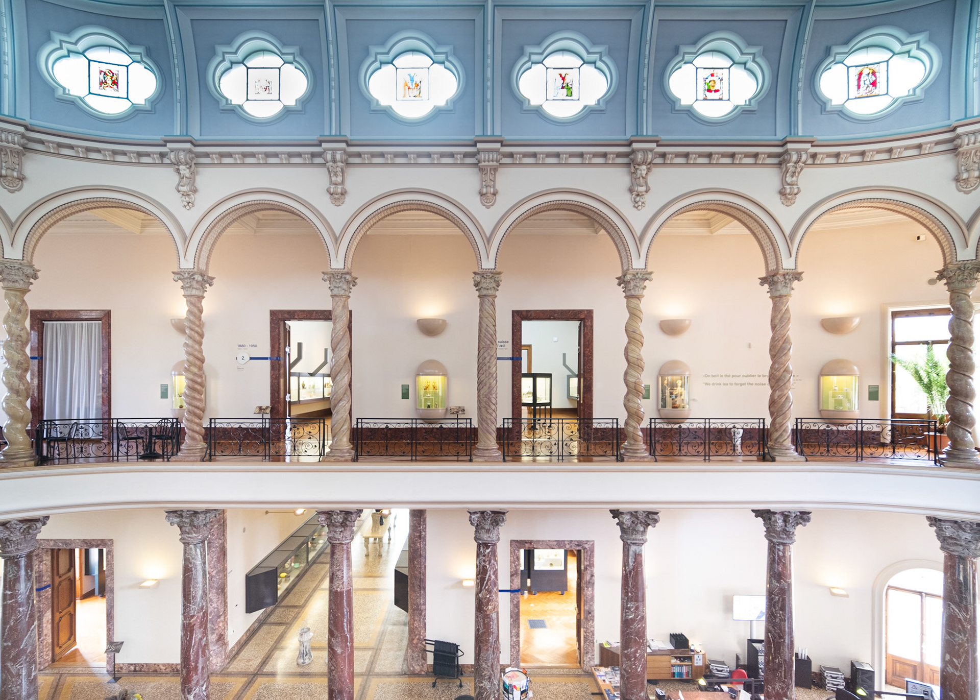 marble colonnade