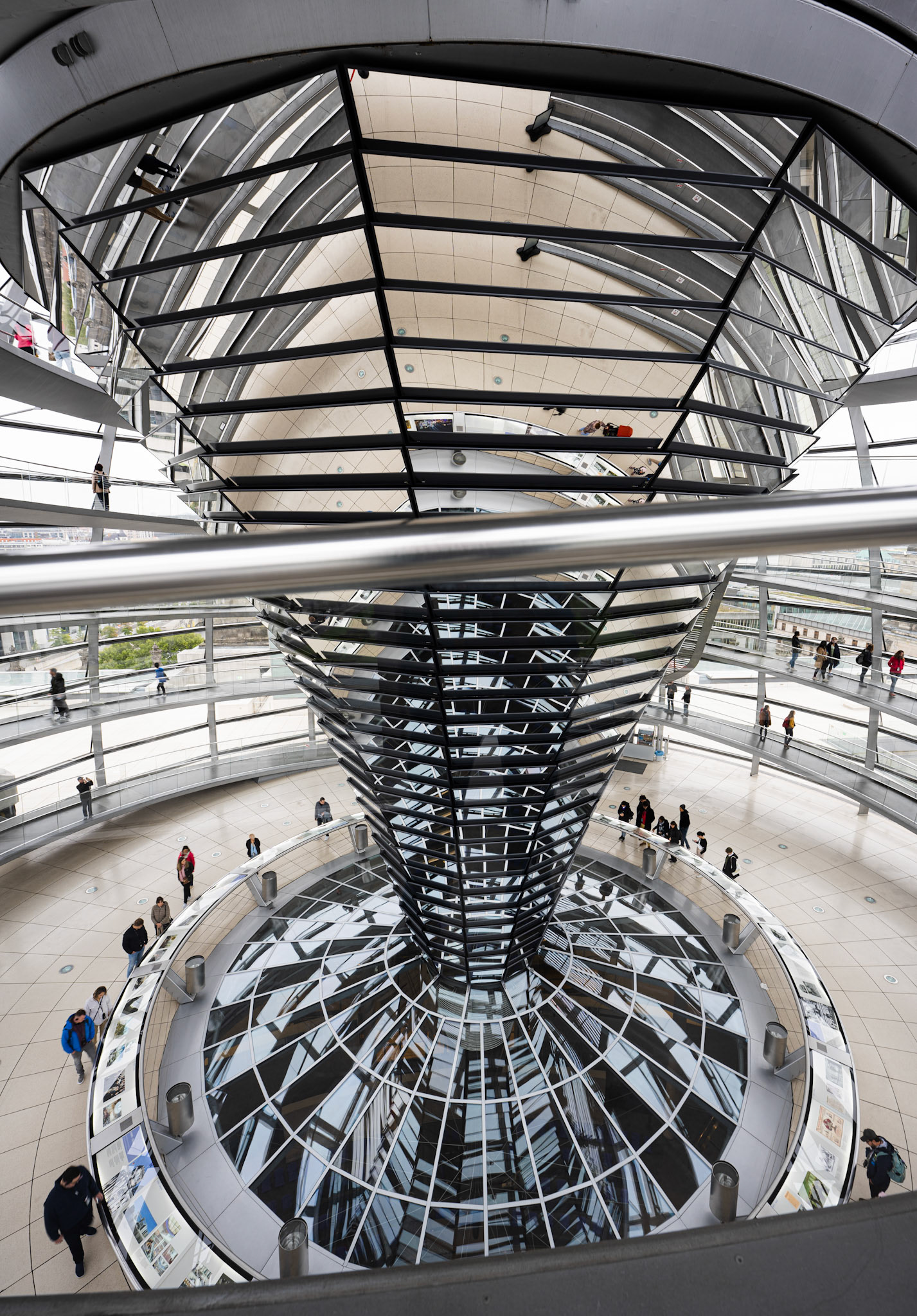Reichstag - glass dome interior