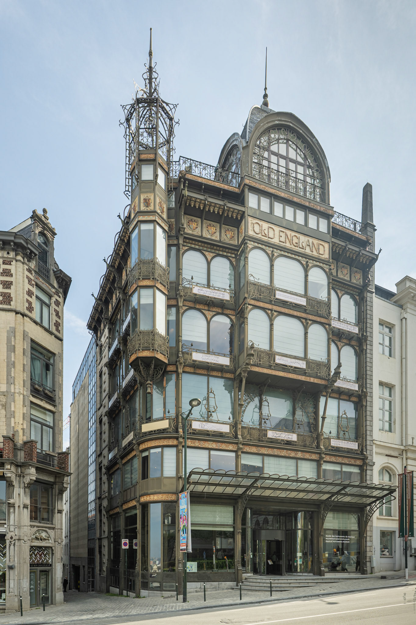 Old England building with octagonal tower