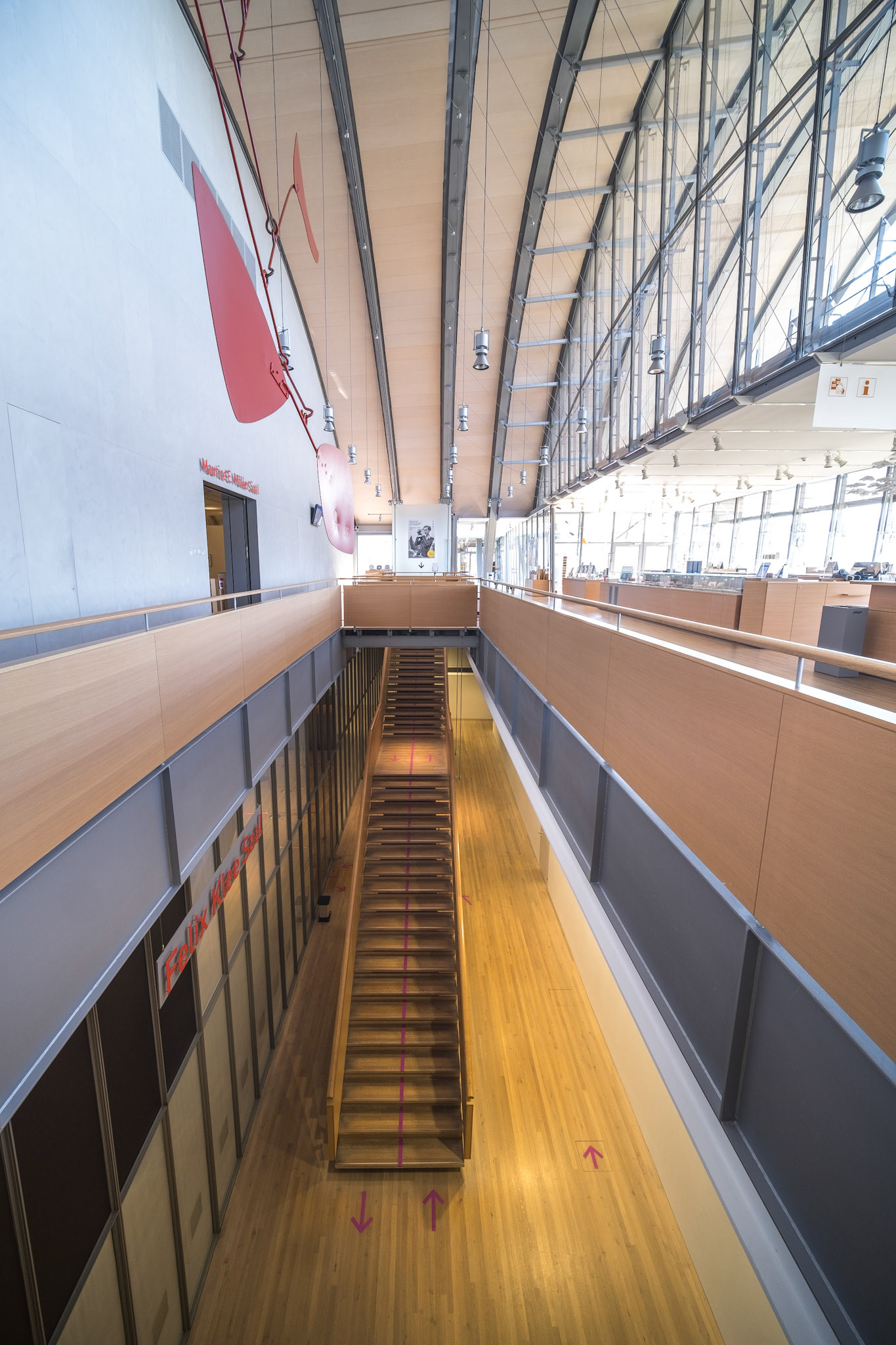 Zentrum Paul Klee, Bern - access to the temporary exhibitions in the basement