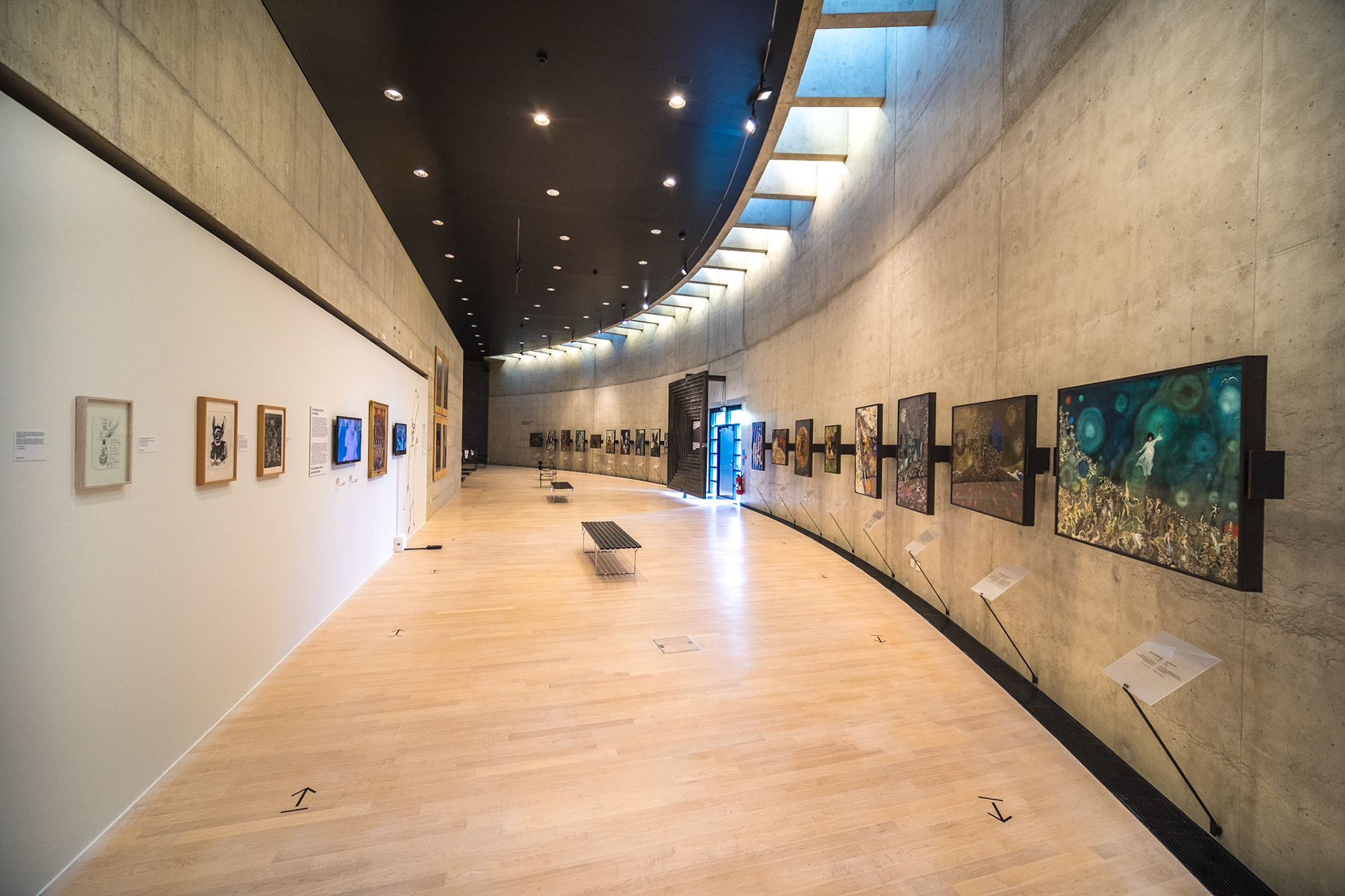 Centre Dürrenmatt Neuchâtel exhibition room