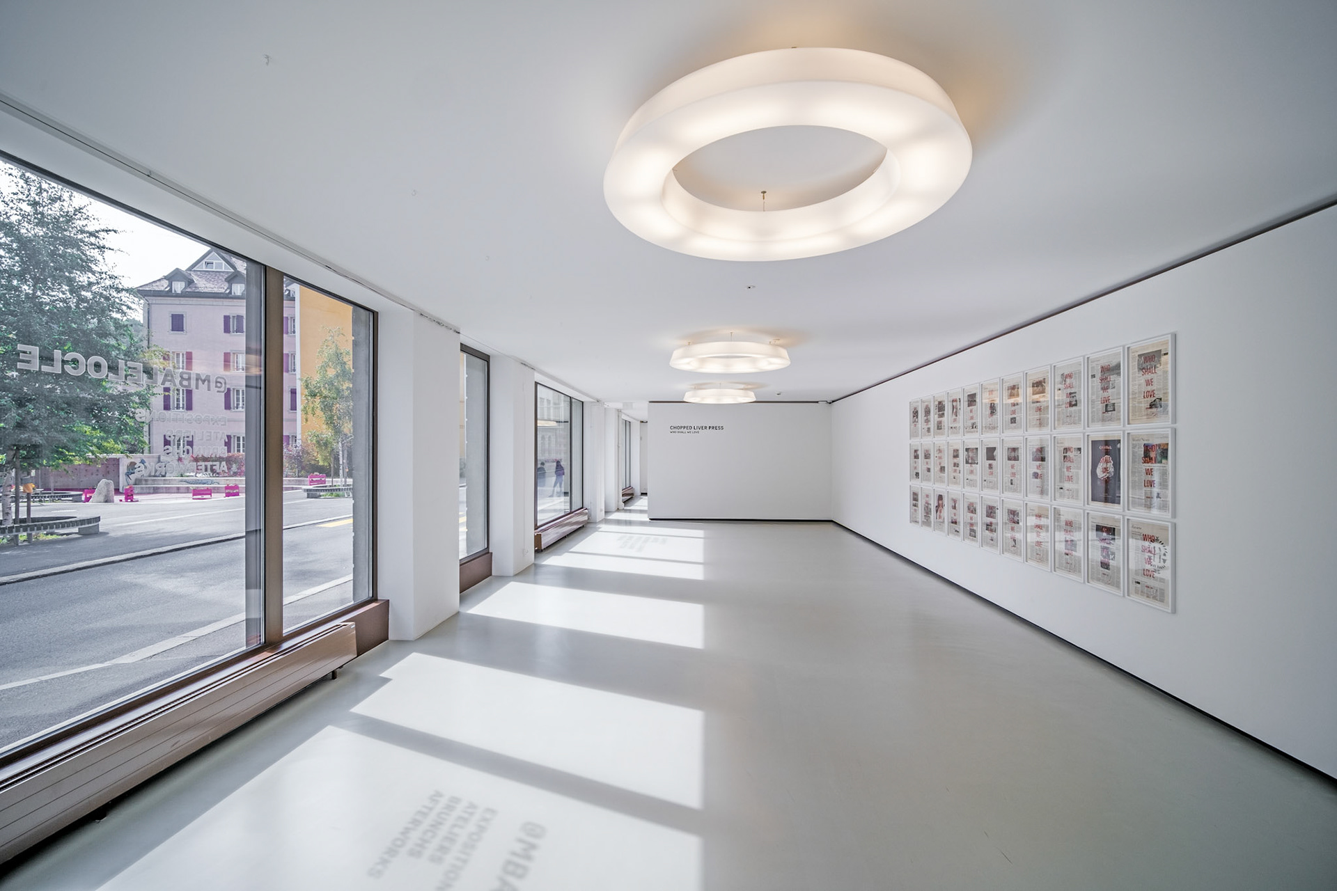 ground level exhibition room