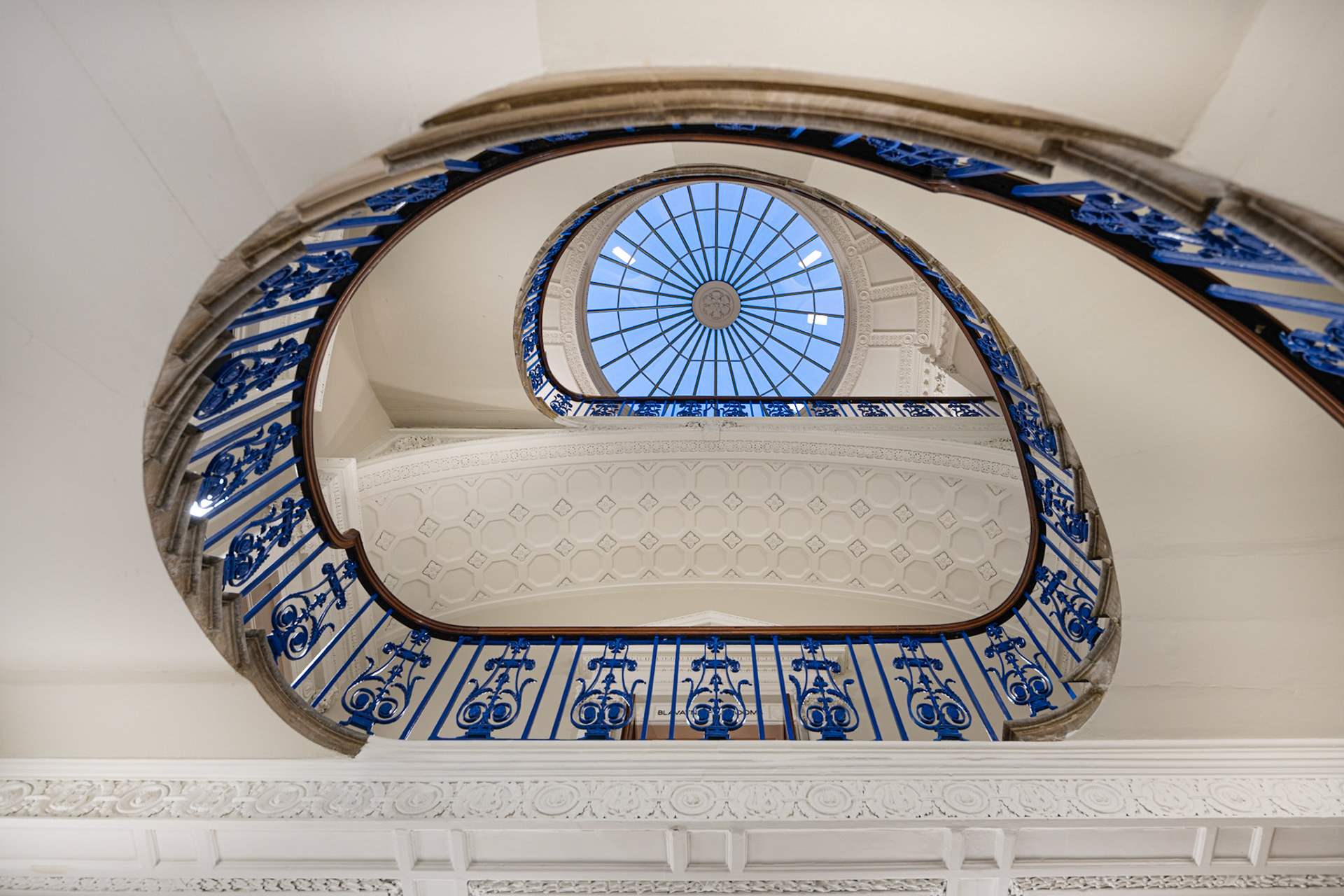 staircase in the Courtault Gallery