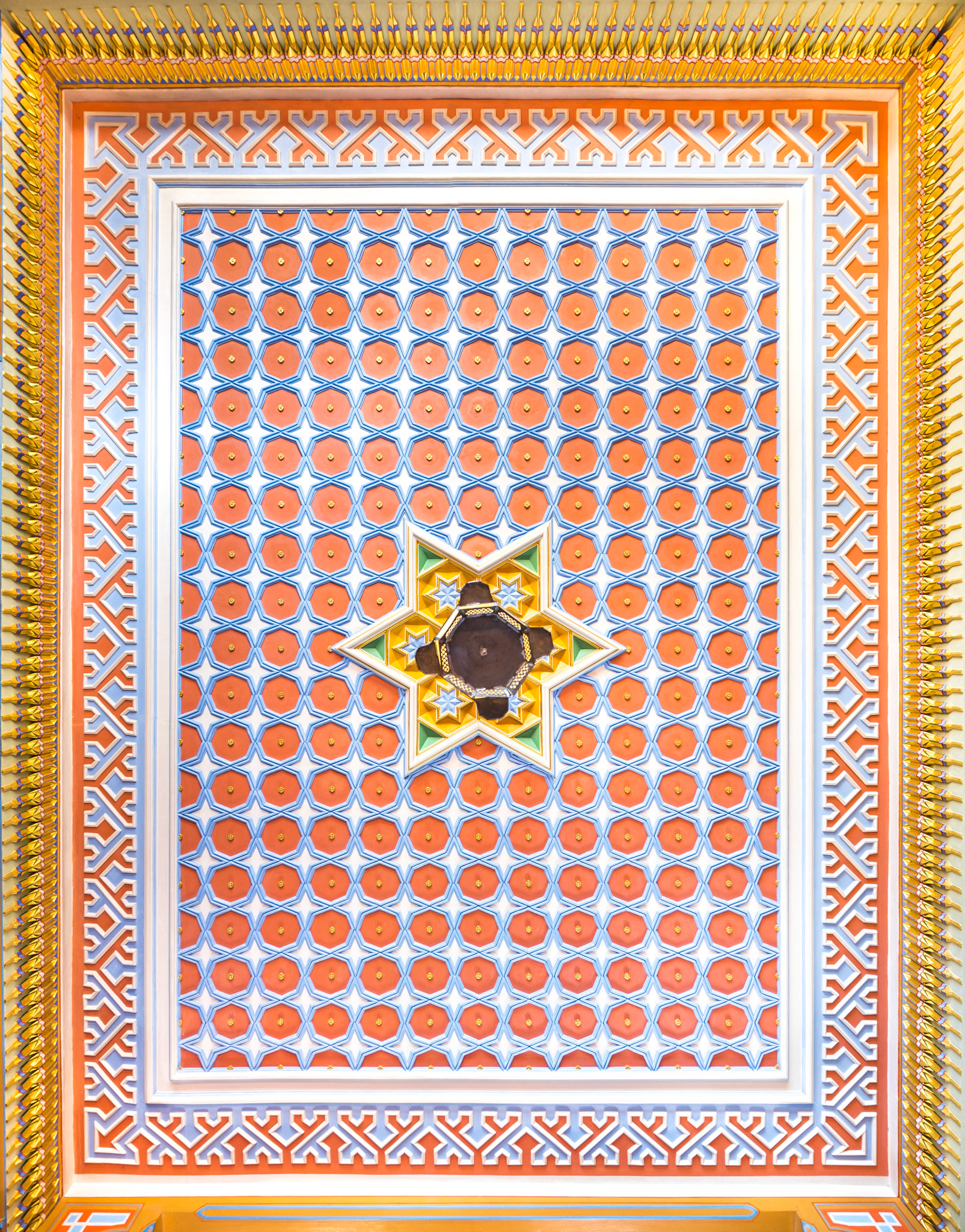 Schloss Oberhofen - oriental smoking room ceiling