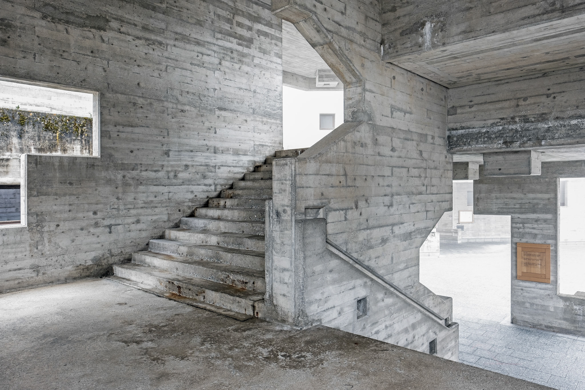 concrete staircase
