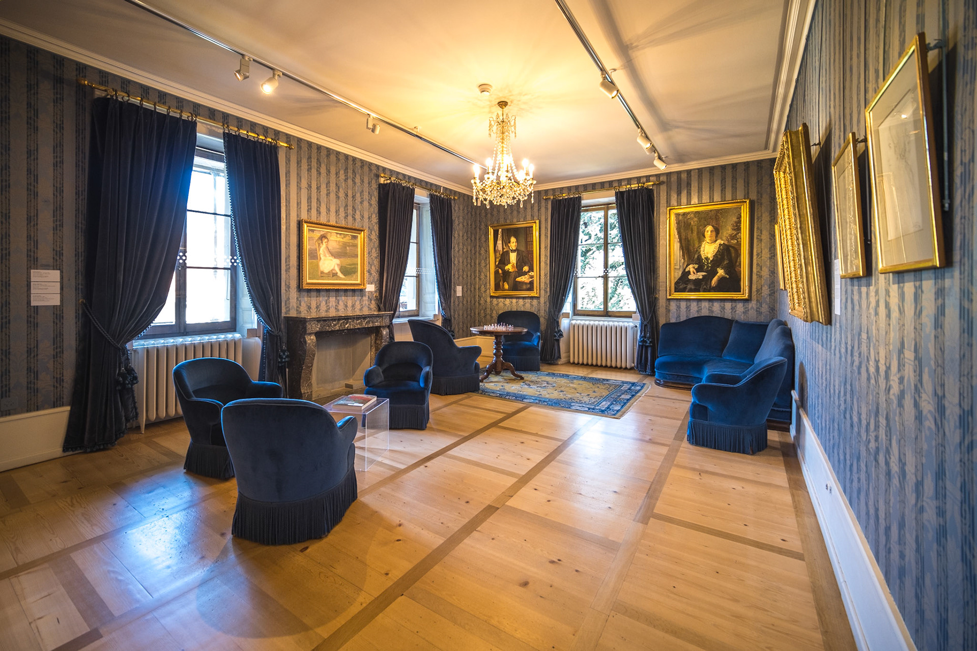Fondation de l'Hermitage - Salon bleu